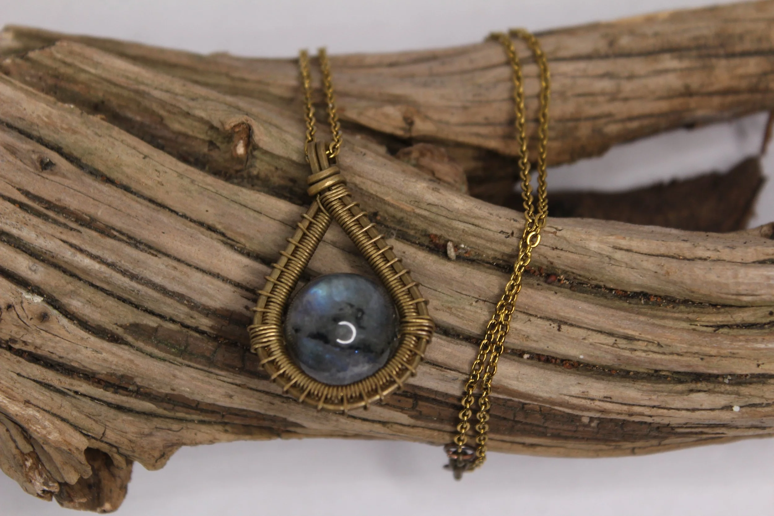 Labradorite Teardrop Necklace