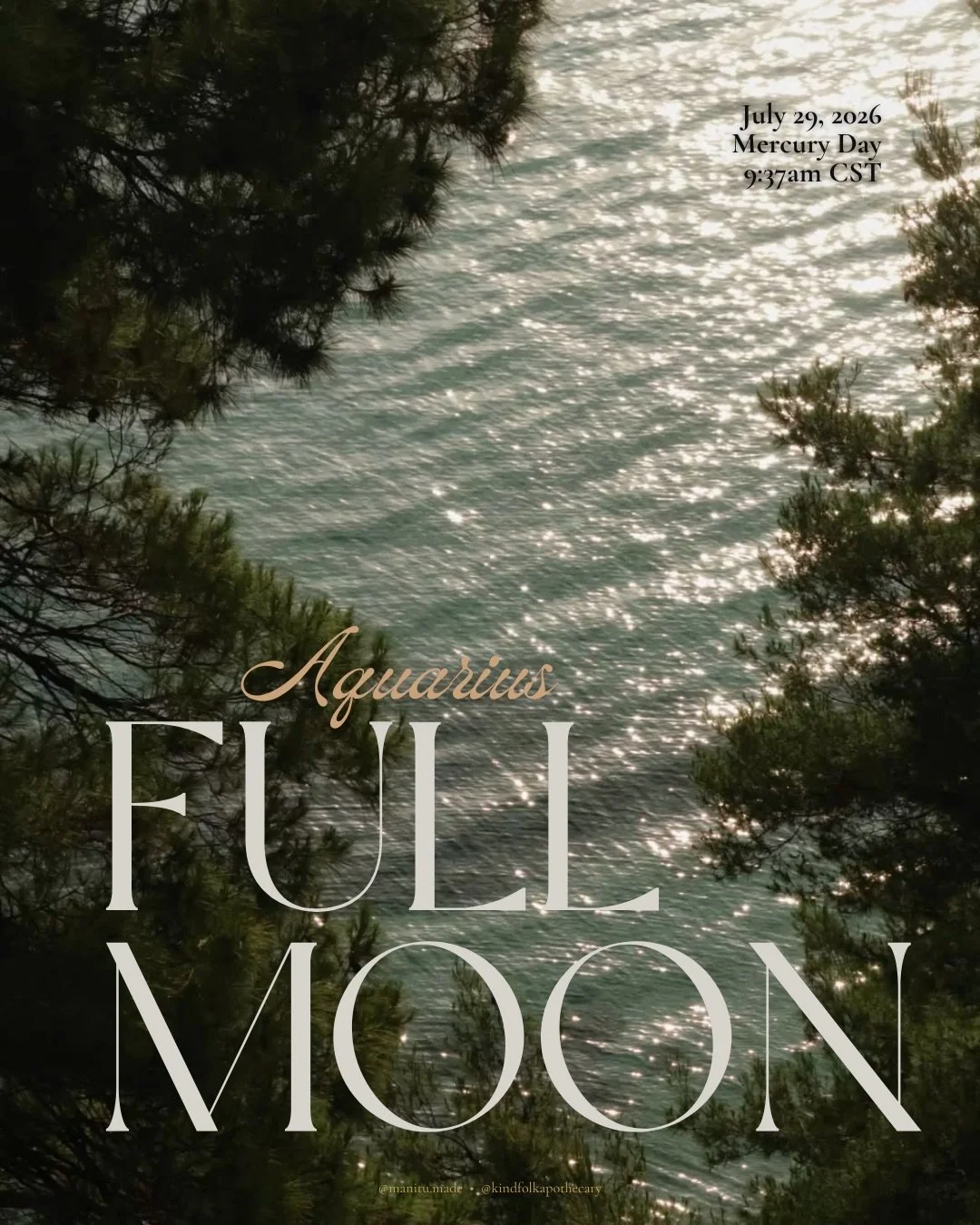 The moon reaches her fullness in Aquarius.

This lunation arrives at the final degree of the True Nodes on the Leo/Aquarius axis. 
What you&rsquo;ve performed, protected or tried to perfect can no longer carry the weight of your becoming.

The sky sp