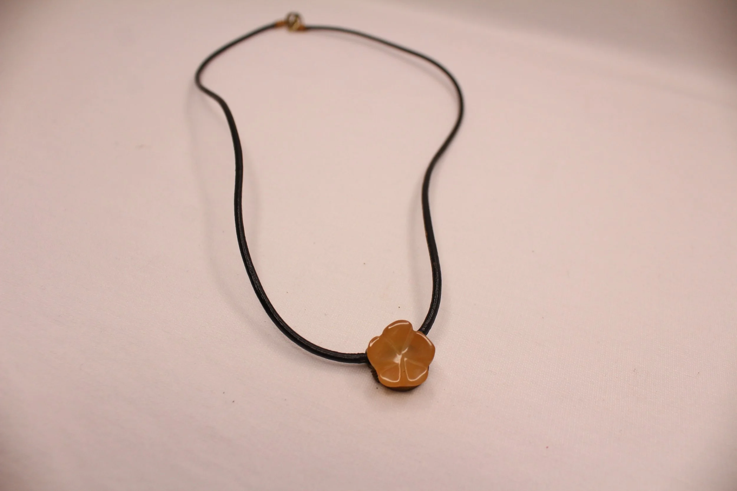 Carnelian Flower Necklace