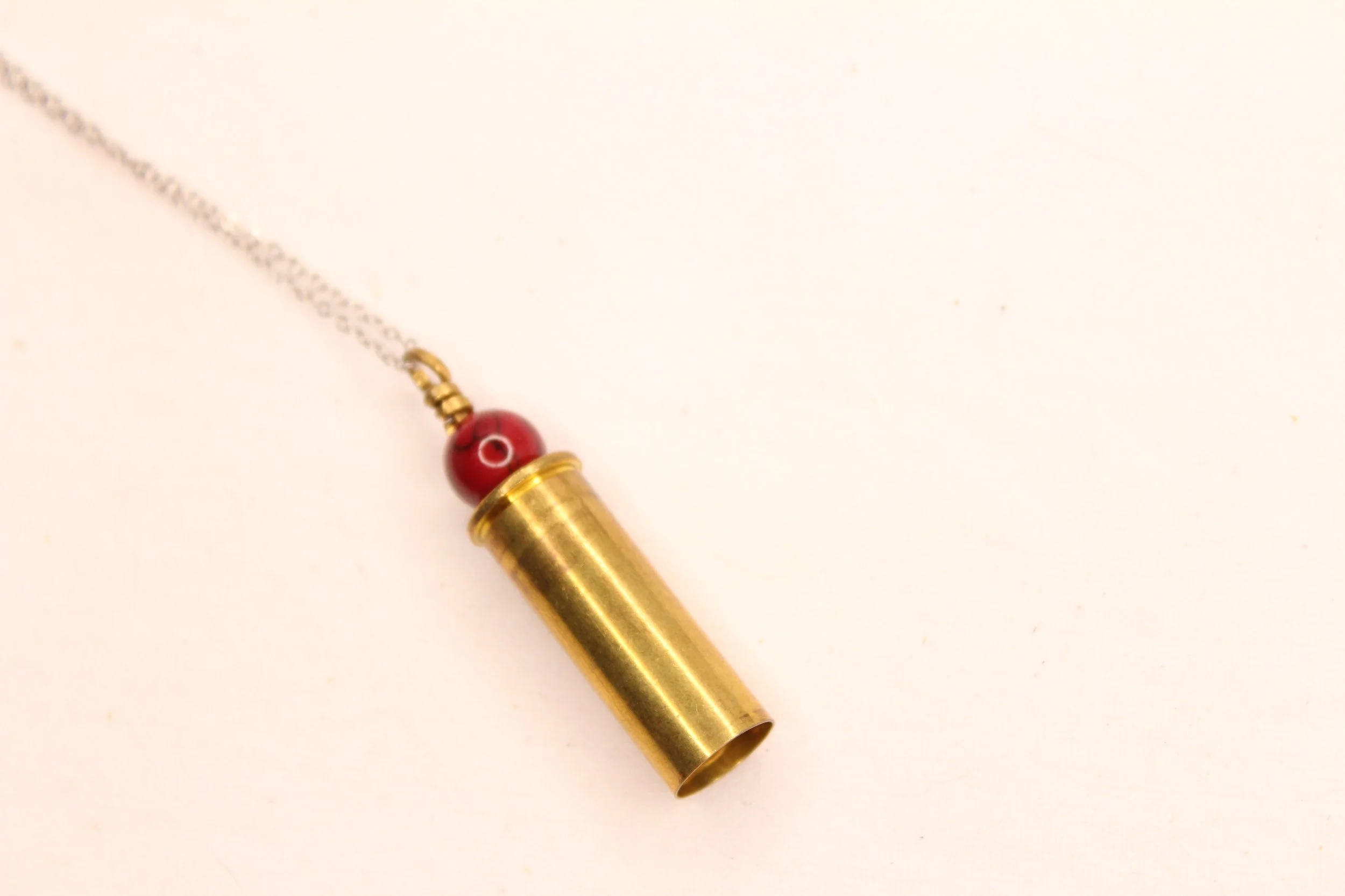 Dyed Quartz Shell Bell Necklace