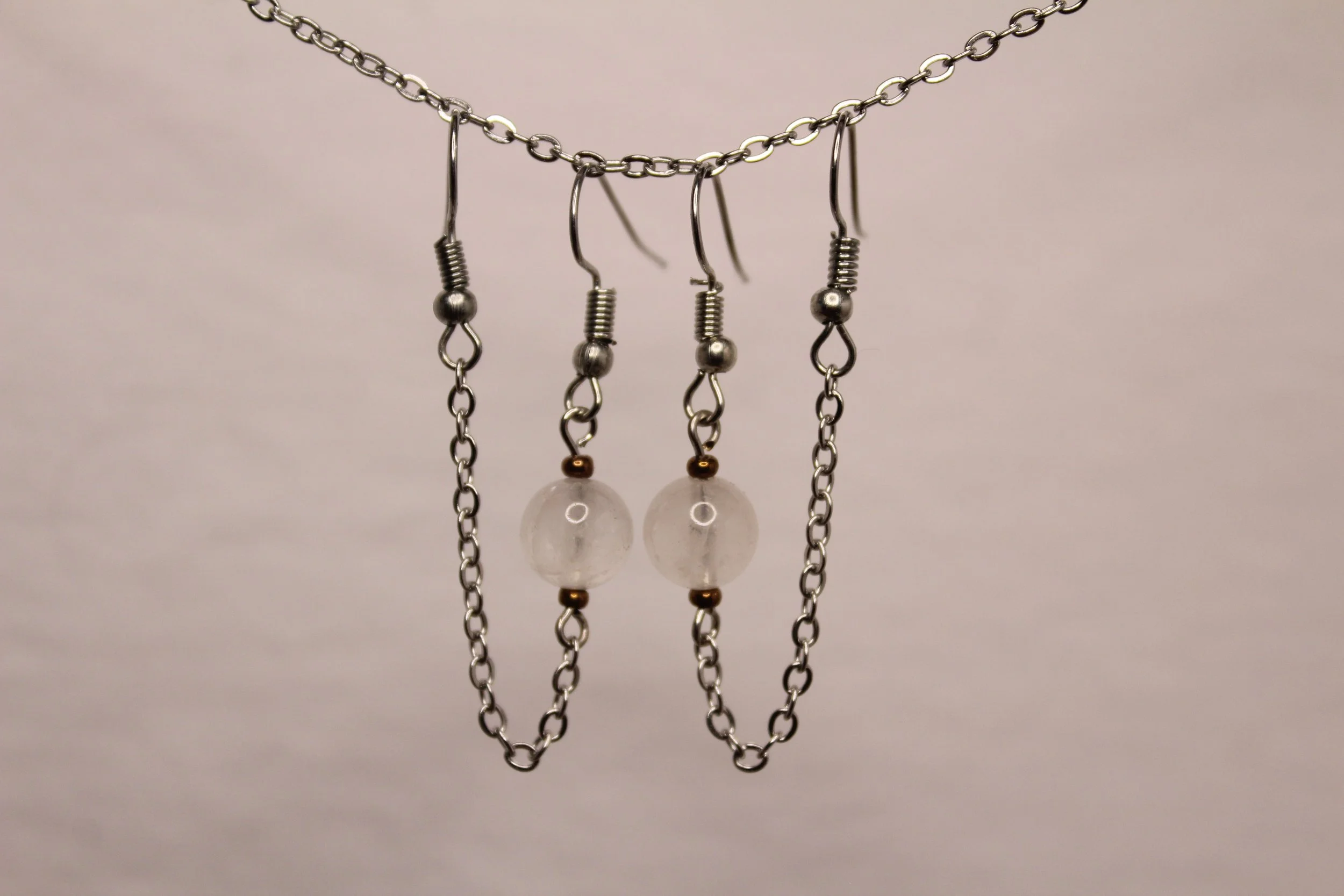 Quartz Double Earrings