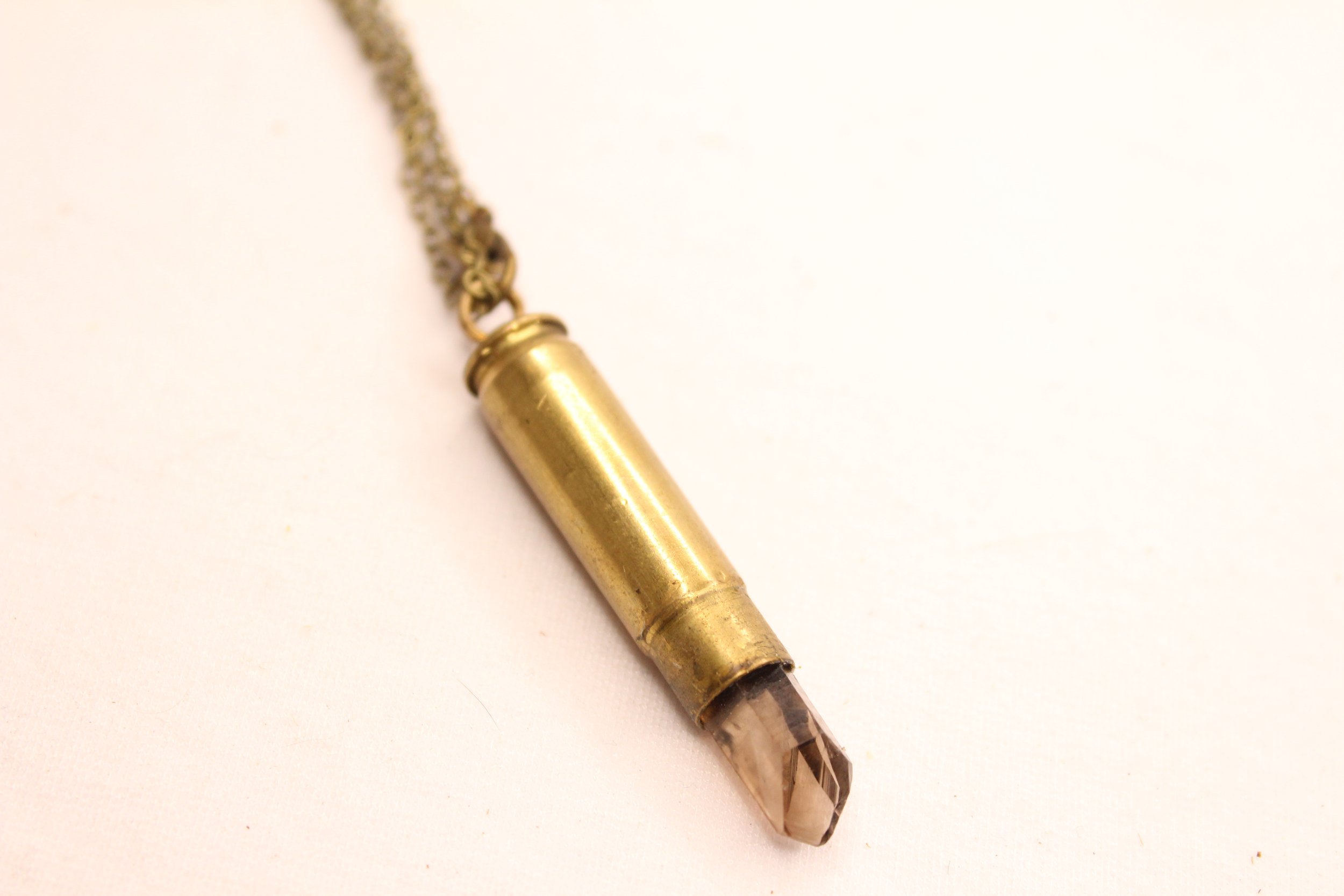 Smoky Quartz Shell Necklace