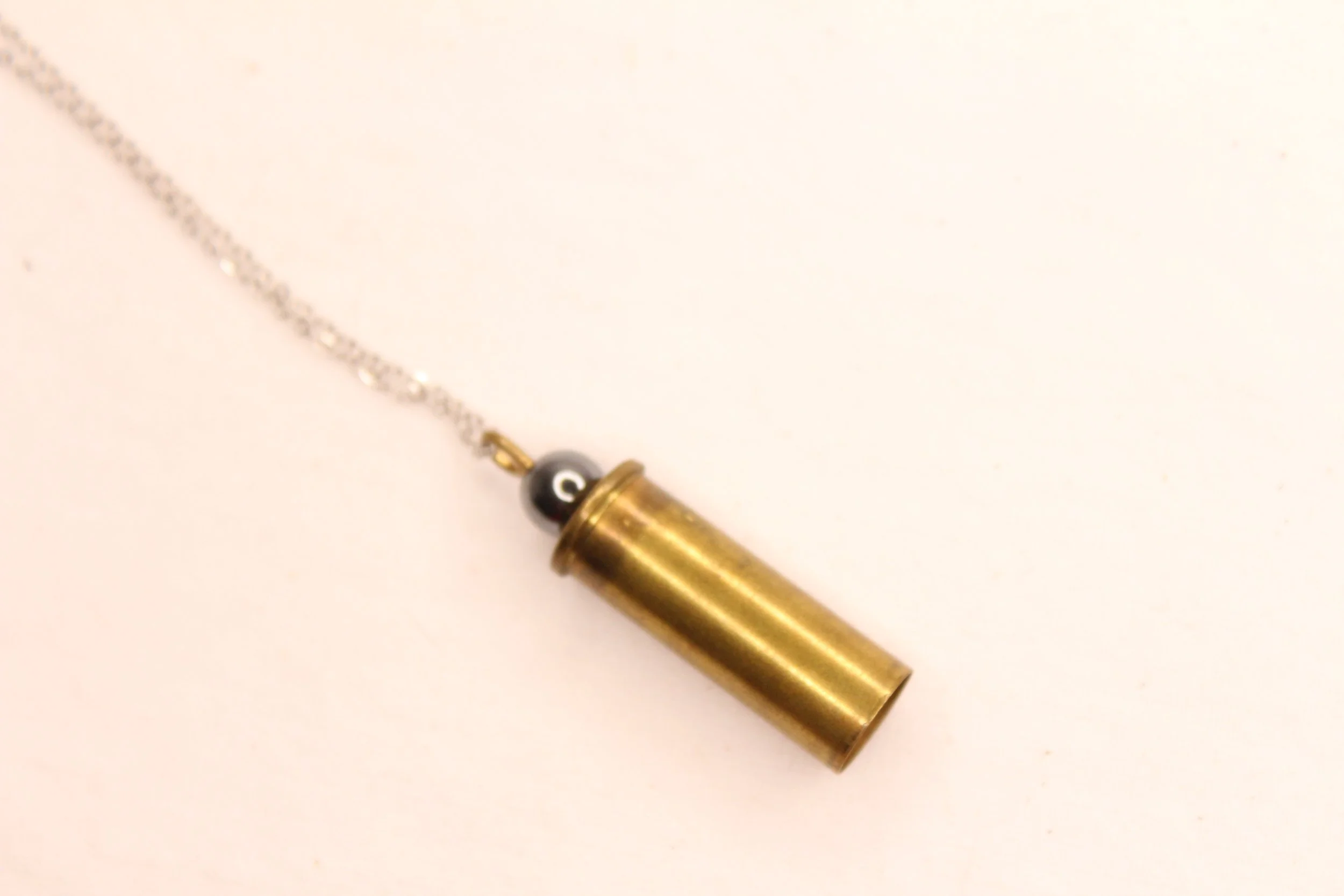 Hematite Shell Bell Necklace