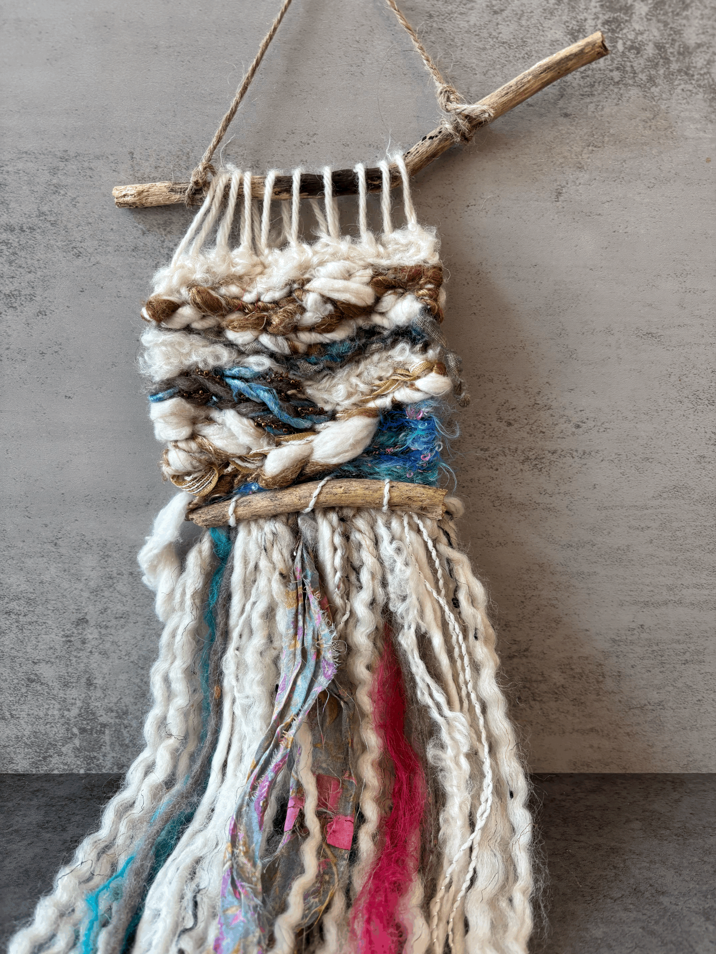 Long Natural Colors Wall Hanging
