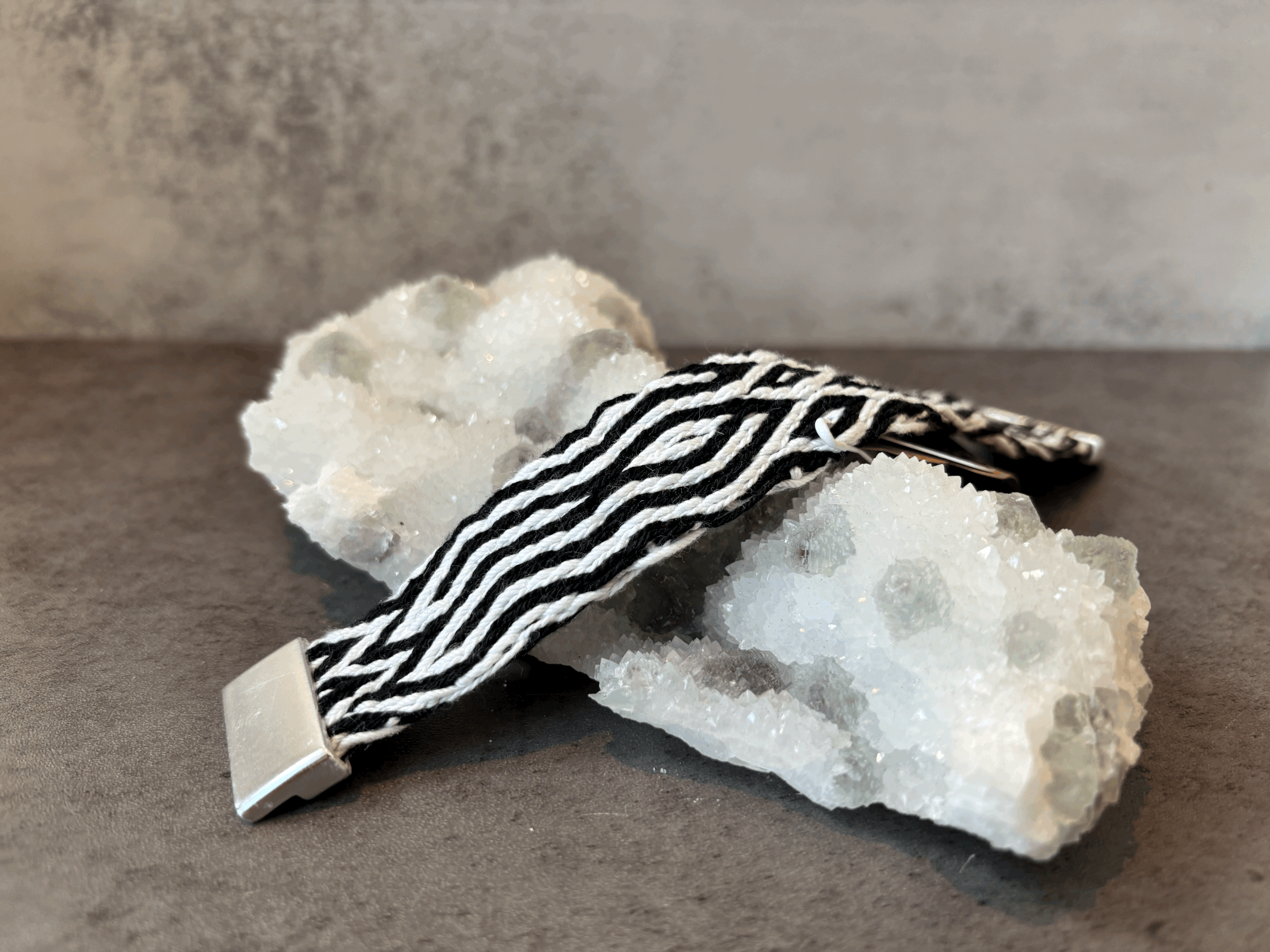 Black & White Woven Bracelet