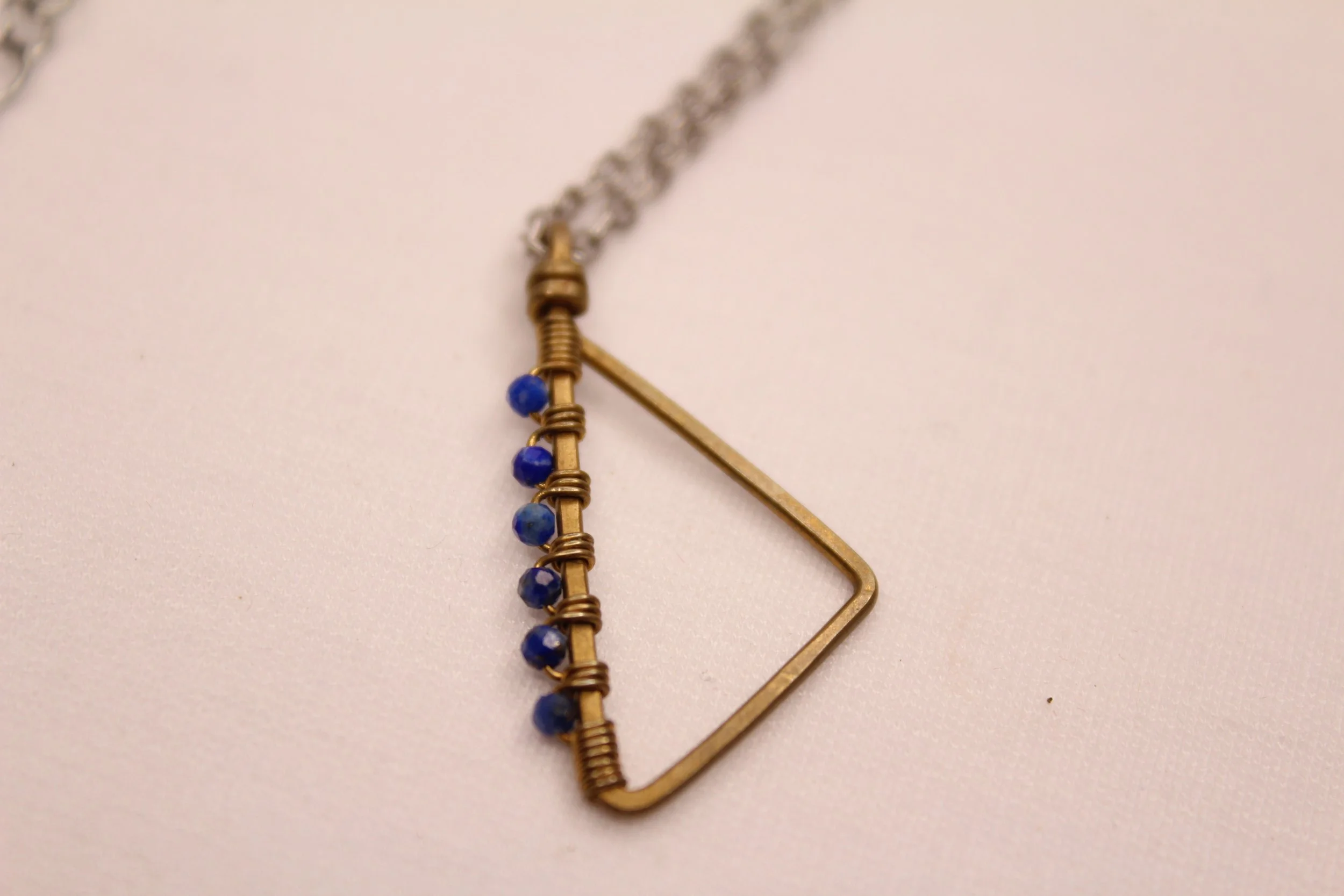 Sodalite Triangle Necklace