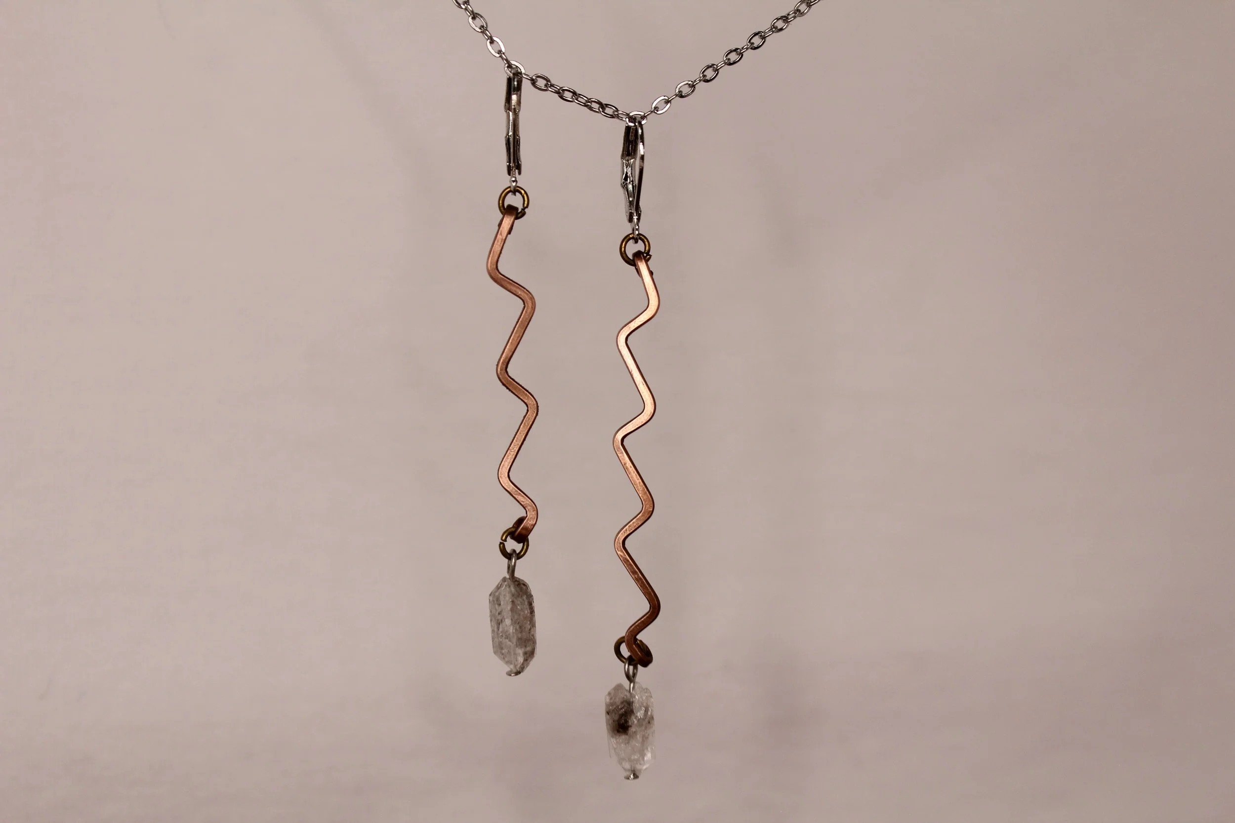 Herkimer Lightning Earrings