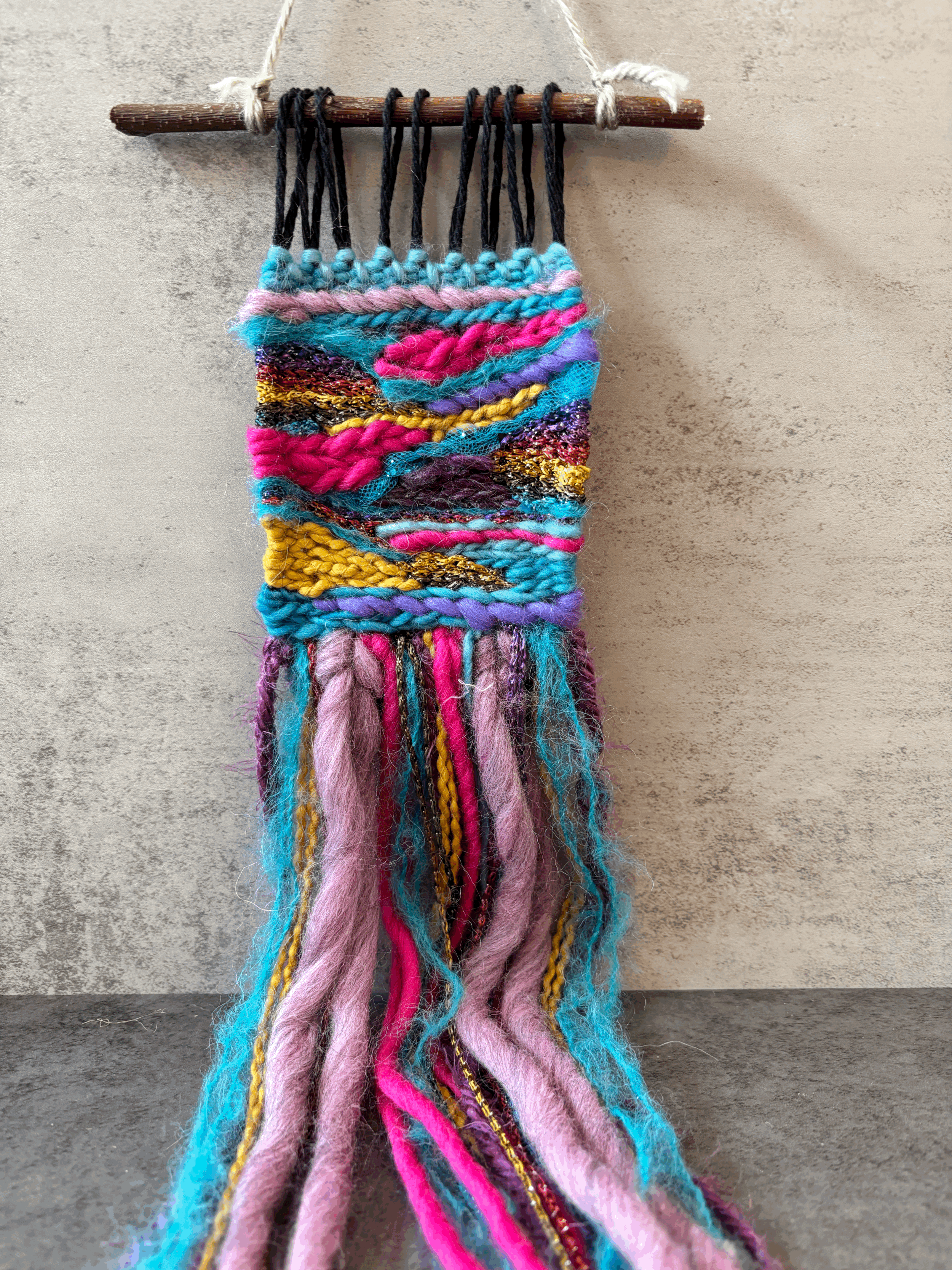 Long Jewel Colors Wall Hanging