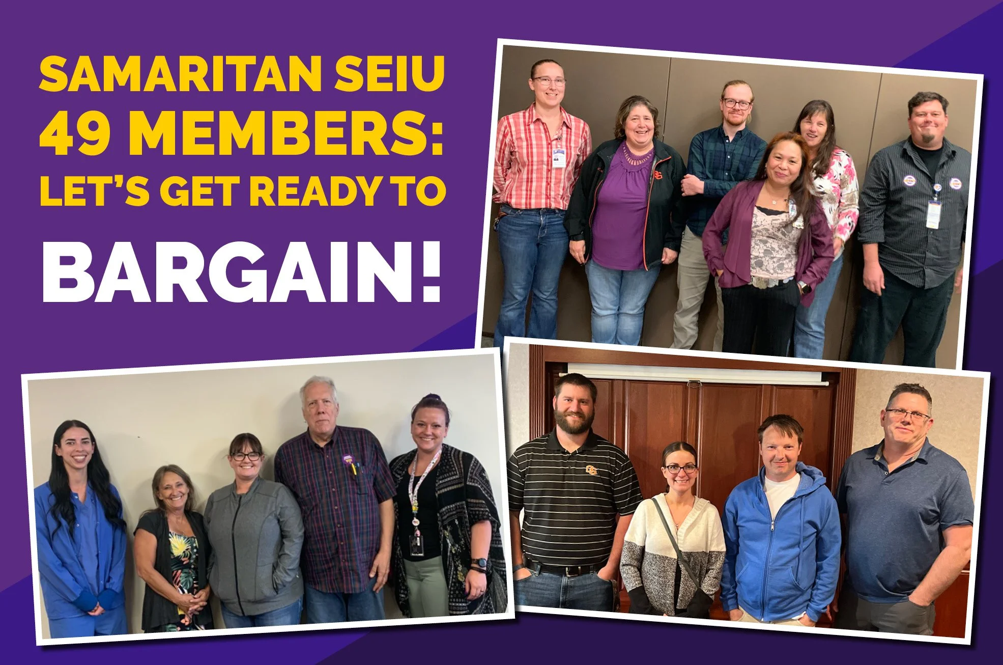 Samaritan SEIU 49 Members: Let's Get Ready to Bargain!