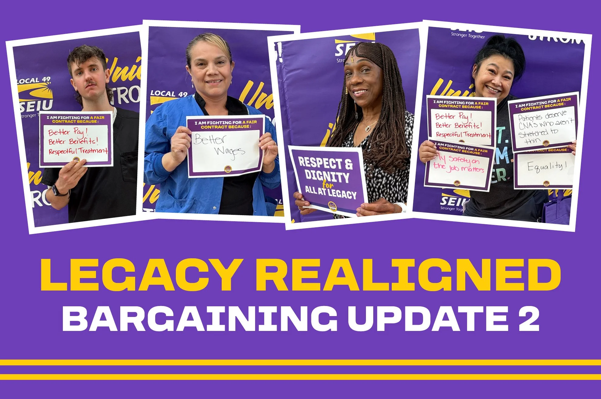 Legacy Bargaining Update 02: INVE$T IN U$!