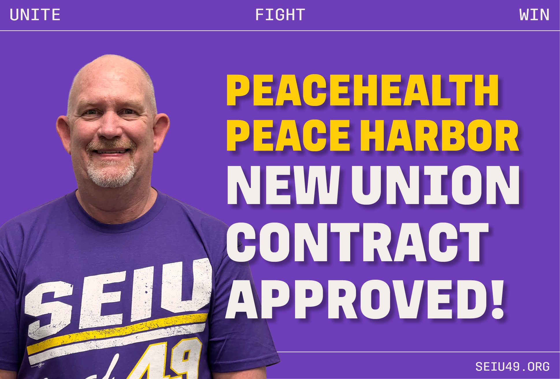 PeaceHealth Peace Harbor: VICTORY! New Union Contract Approved! Wage Increases on the Way!