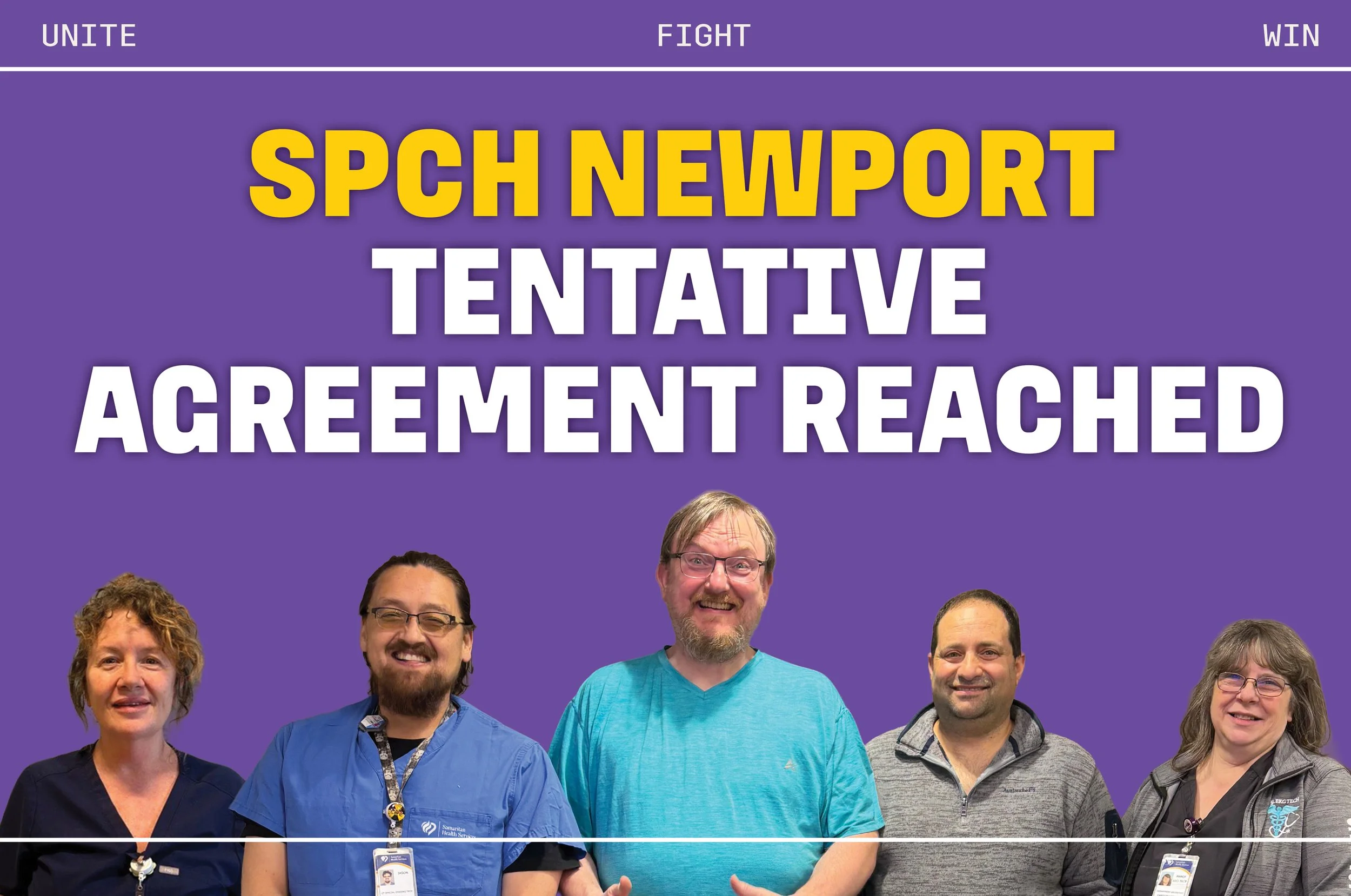 TENTATIVE AGREEMENT REACHED at Samaritan Pacific Communities!!