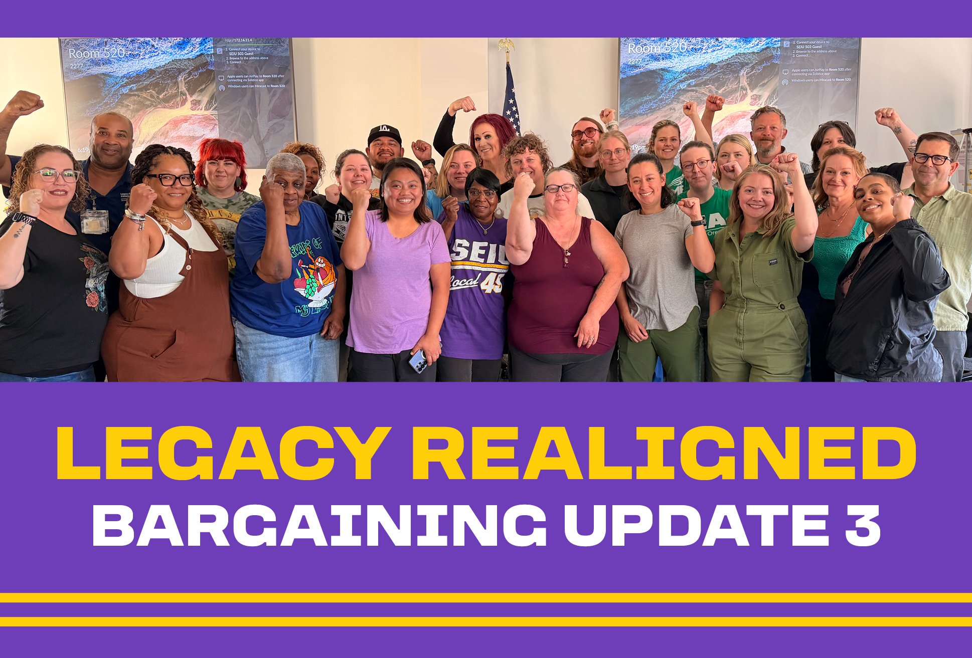Legacy Bargaining Update 03: Wednesday: We delivered our proposals — now it's Legacy's move