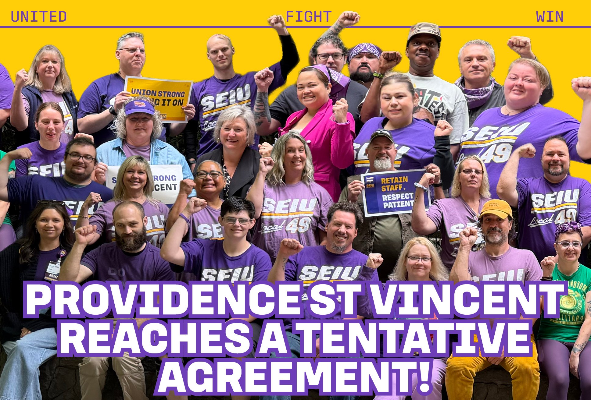 Providence St Vincent Reaches a Tentative Agreement!
