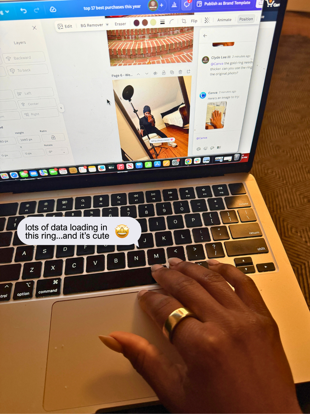  put a ring on it (a must!) 