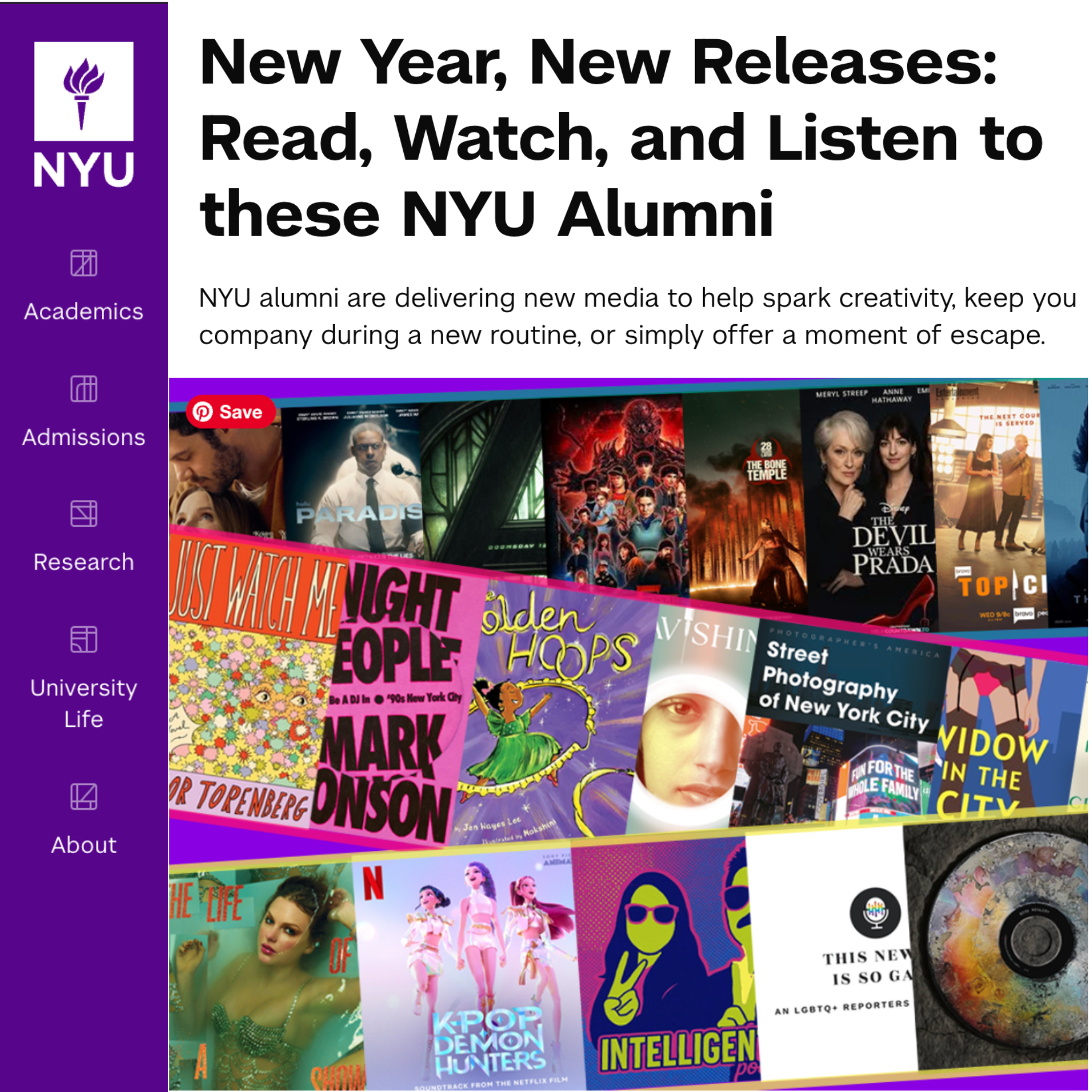 NYU Alumni Watch