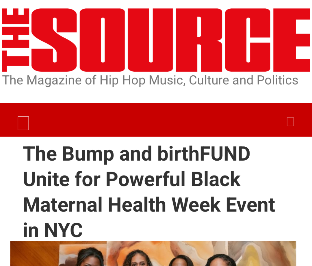 The Bump Partners with birthFUND for Black Maternal Health Week