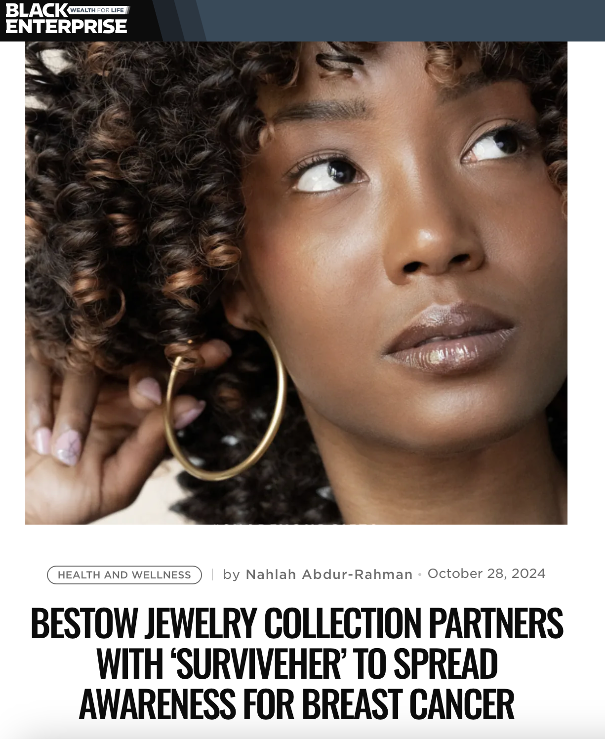 Black Enterprise: Bestow x SurviveHer