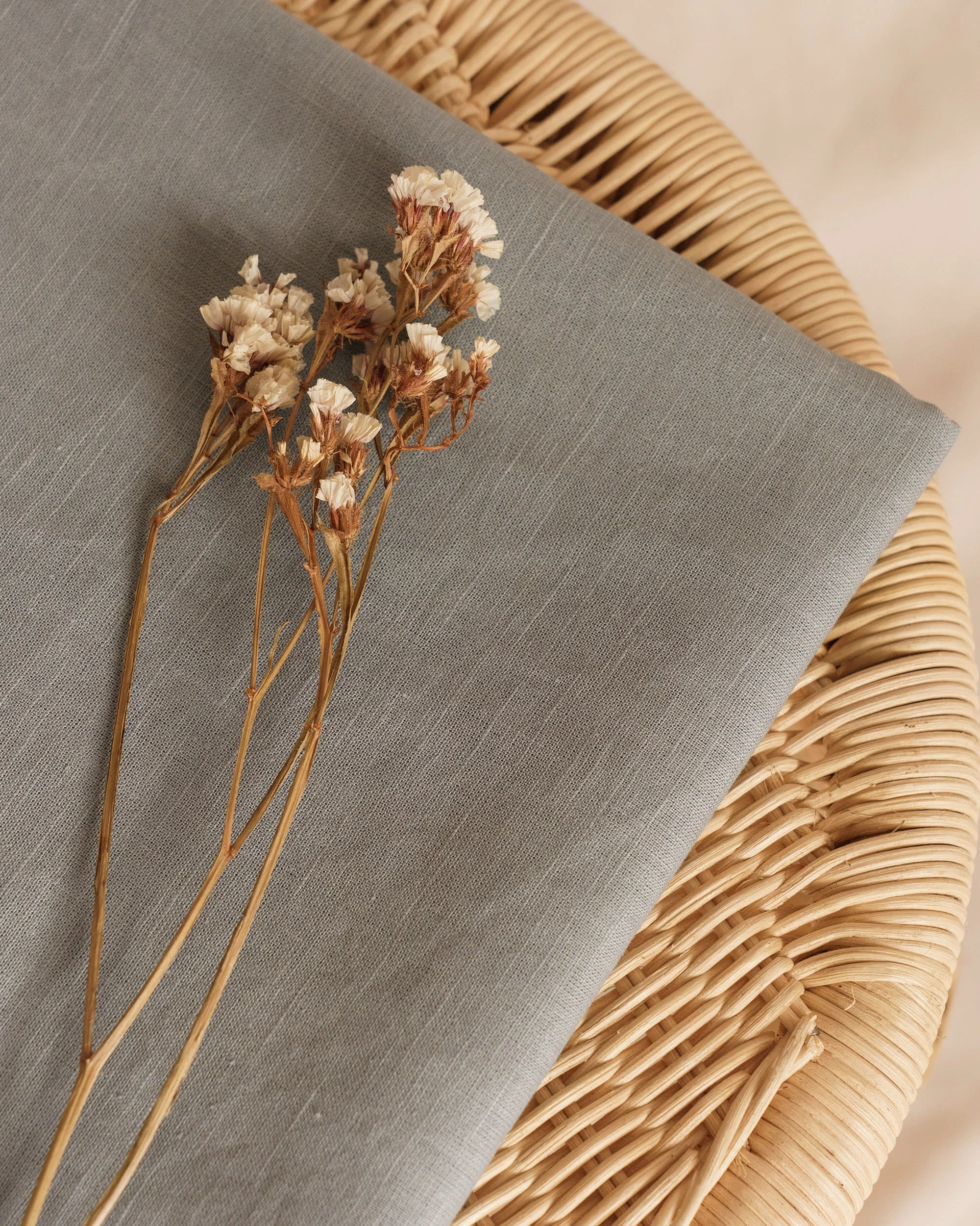 Washed Linen / Sea blue