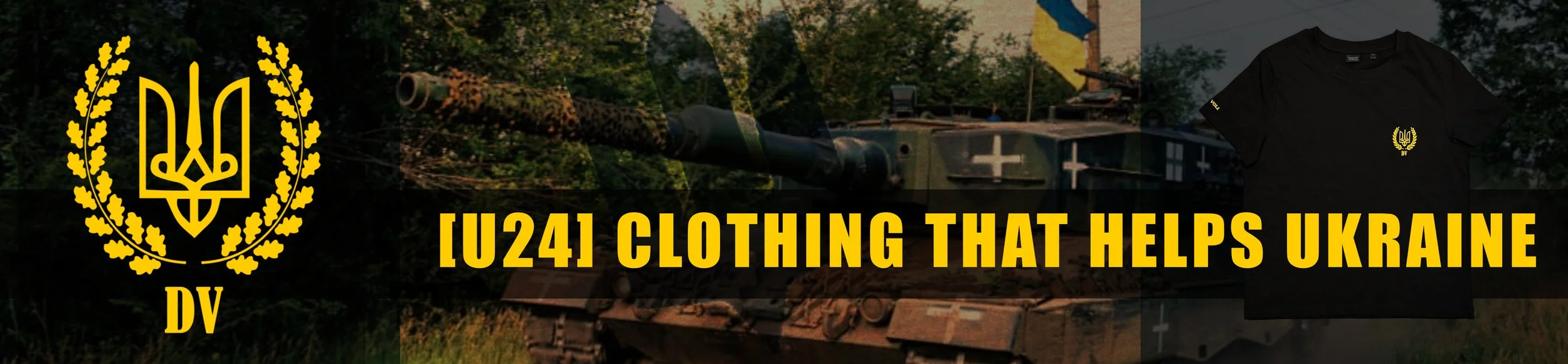 DUH VOLI DV United 24 [U24] Clothing That Helps Ukraine