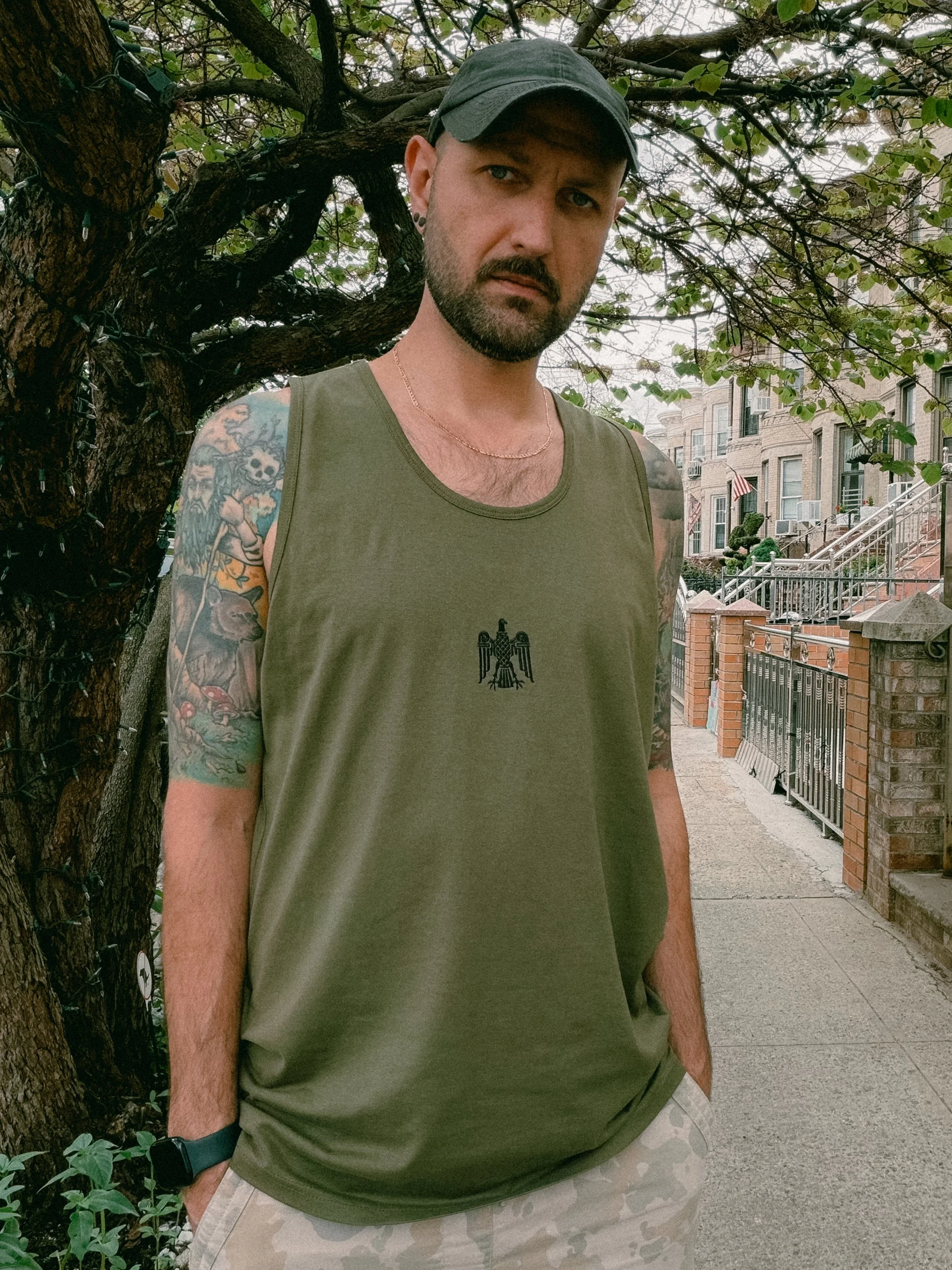 Chernivtsi Cotton Tank Top by DUH VOLI duhvoli Ukrainian Clothing Company