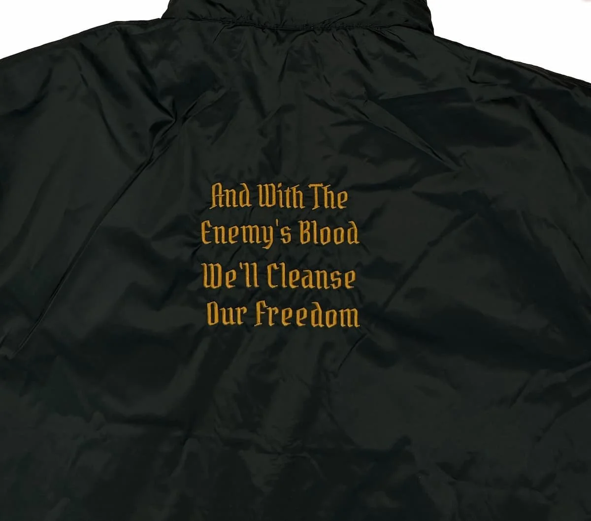 And With Enemy's Blood Windbreaker by DUH VOLI duhvoli Ukrainian Clothing Company Shevchenko