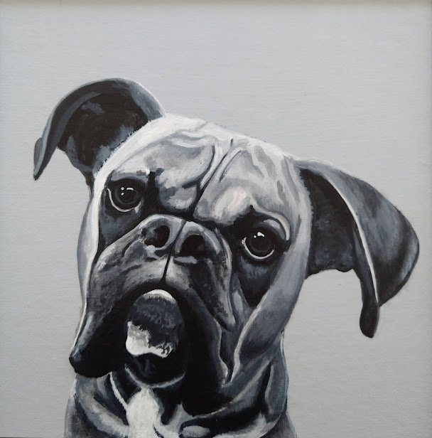 8" x 8", Acrylic on canvas 