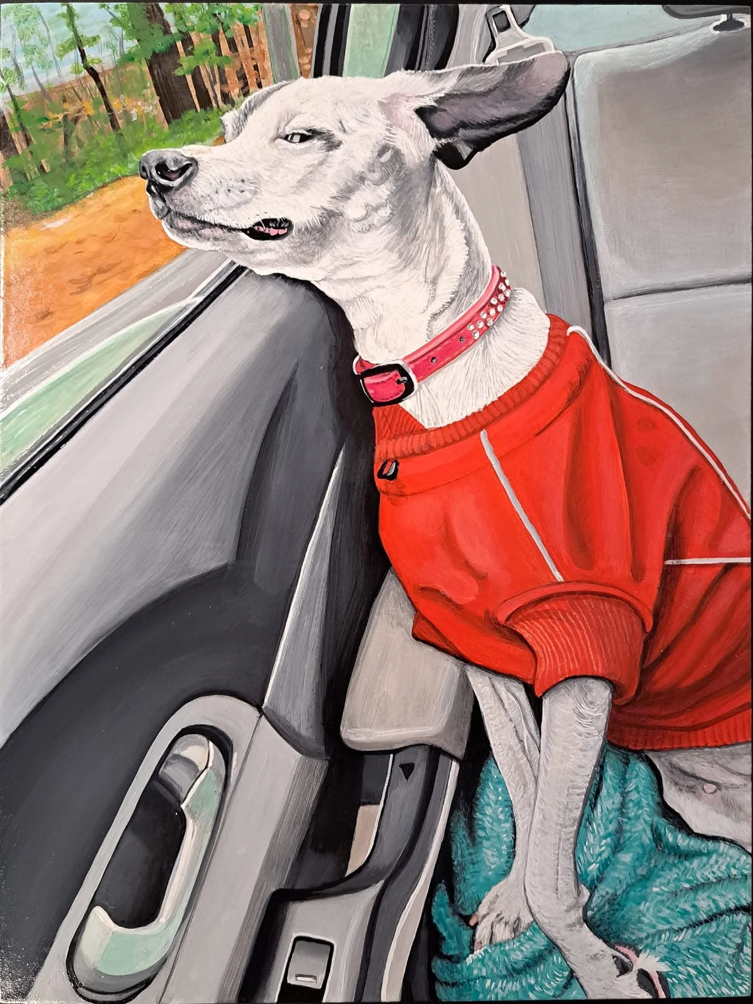 12” x 9” Acrylic on wood panel 