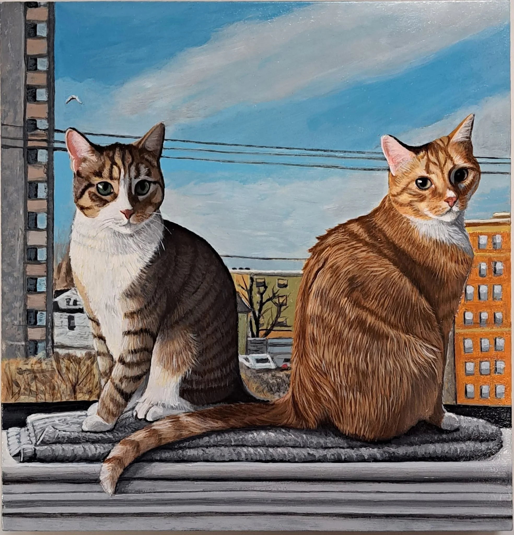 10” x 10” Acrylic on wood panel