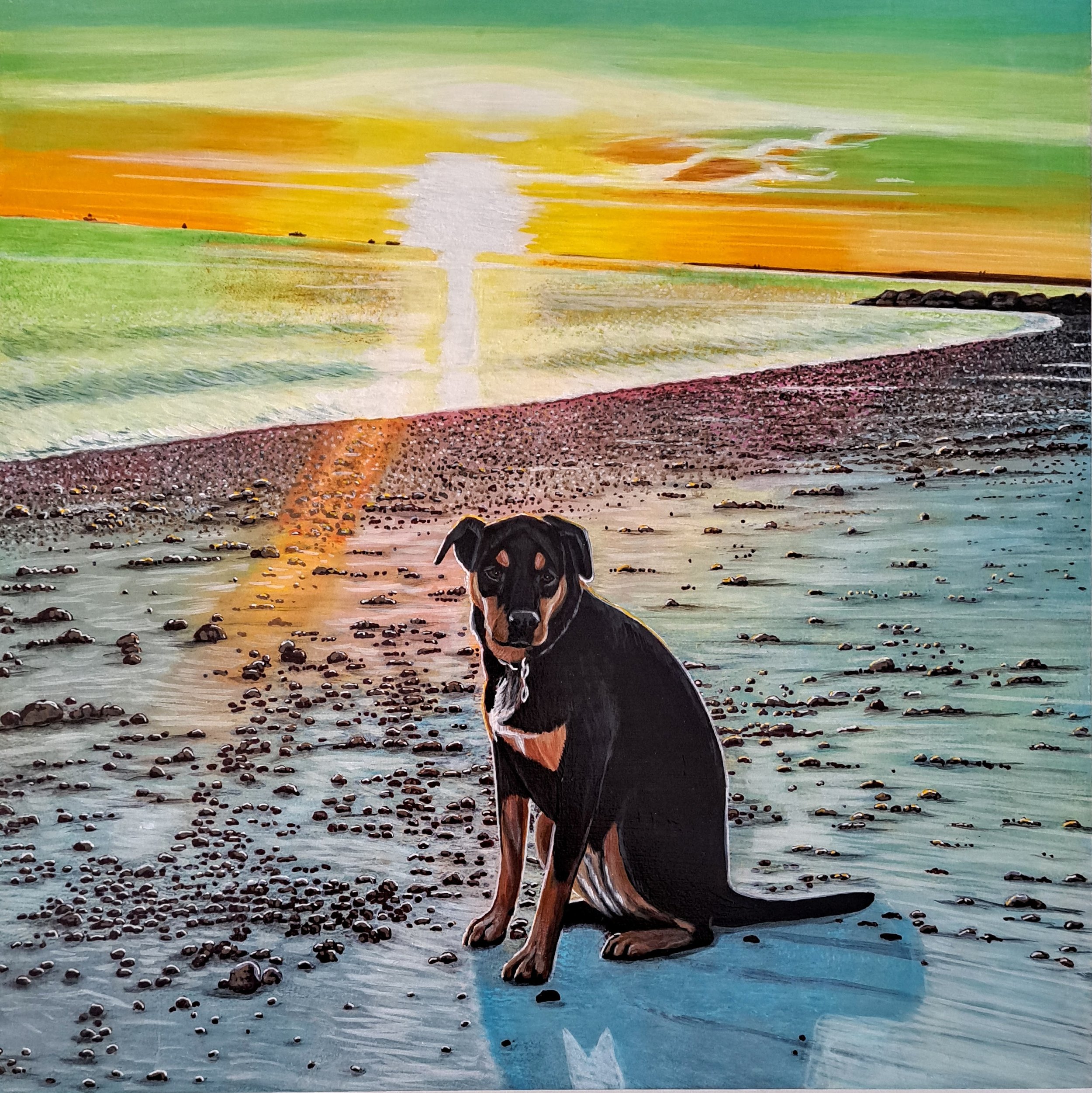 16” x 16” Acrylic on panel