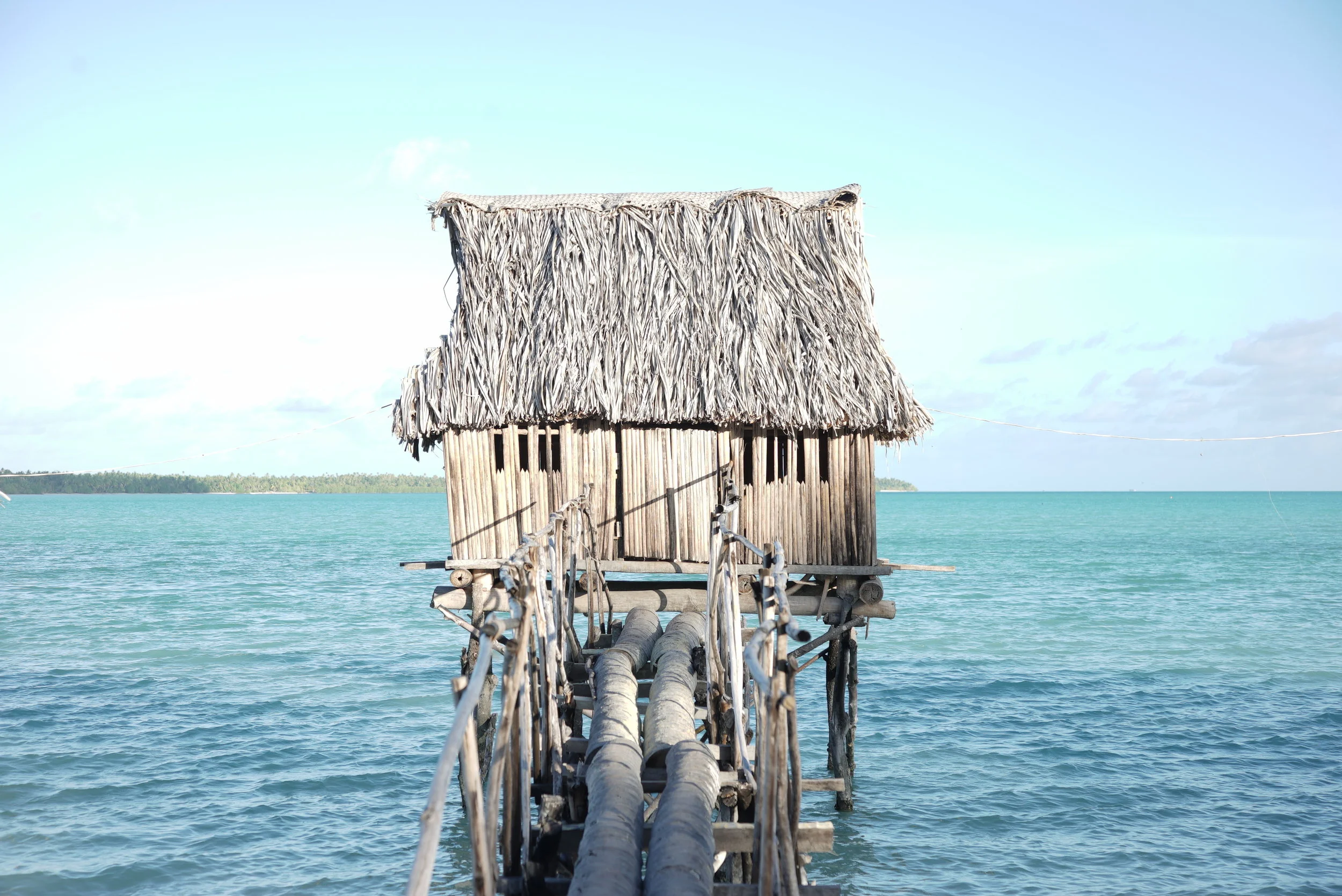 Kia Kia, a traditional house in Kiribati