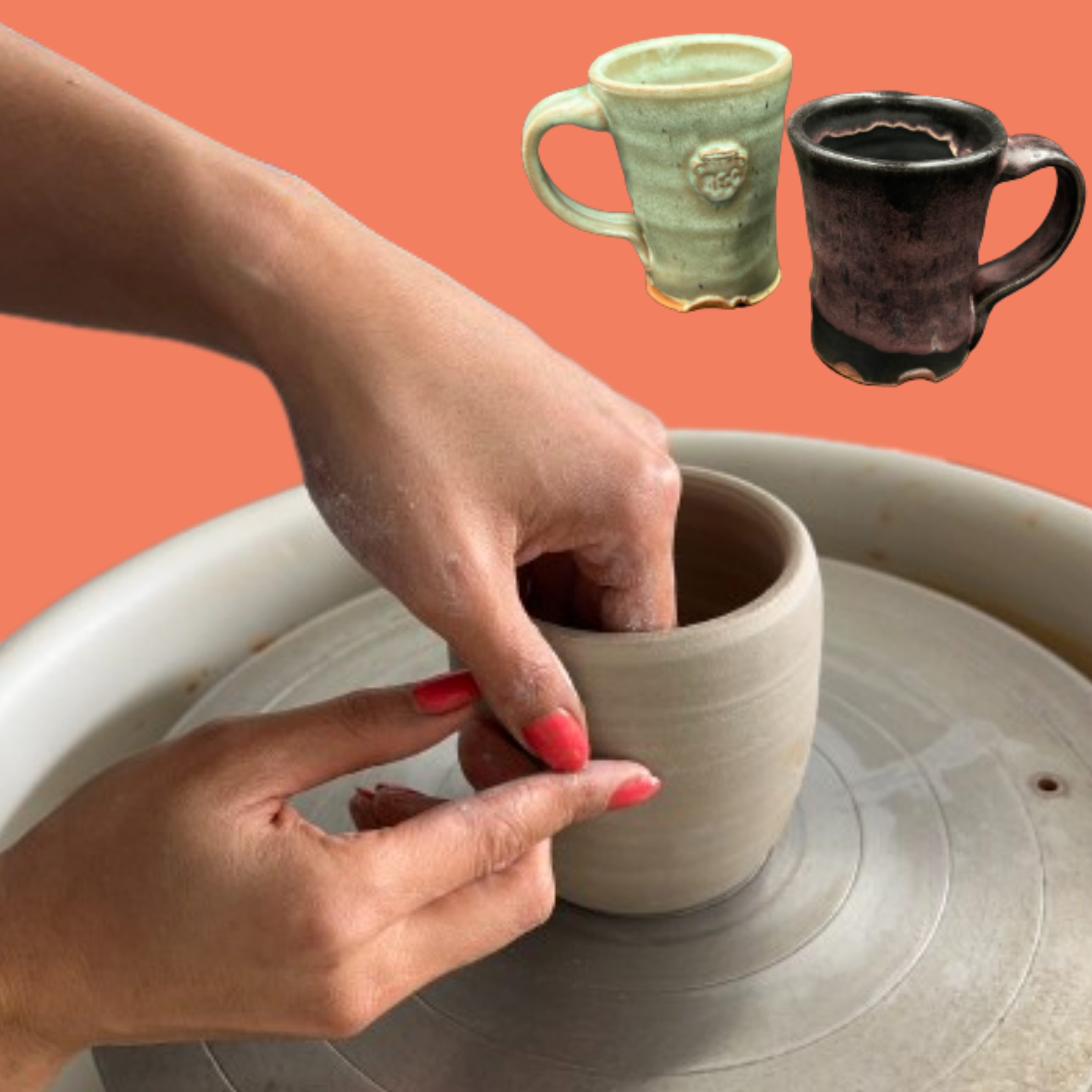 Clay Play: Thrown Mugs