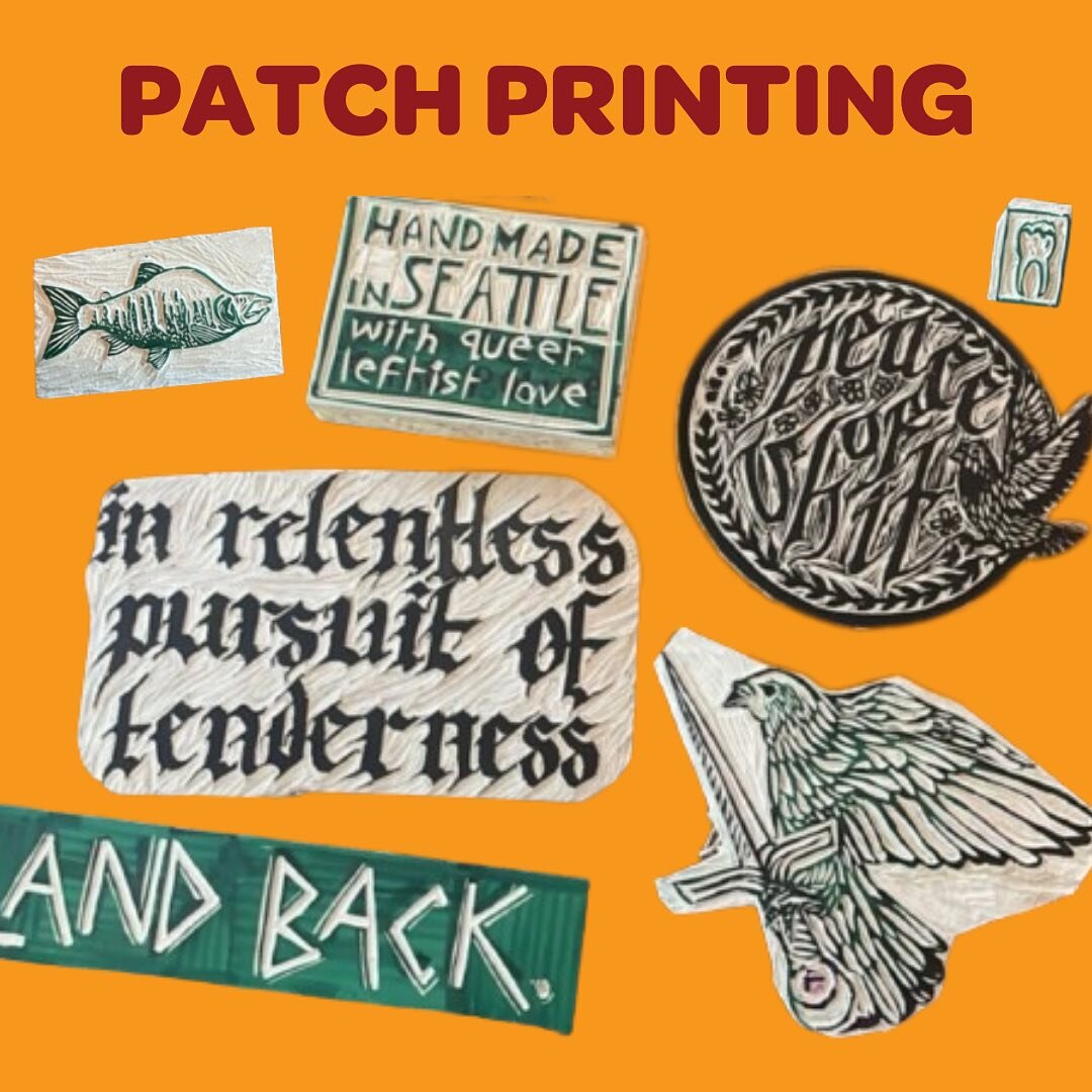⚠️New Workshop⚠️Patch Printing with @mooneatingisopod (link in bio)

Date: Saturday, November 18th 5-8pm

You don't need a fancy setup or lots of tools to make your own patches! Learn to make custom patches the lazy punk way, with materials you may a