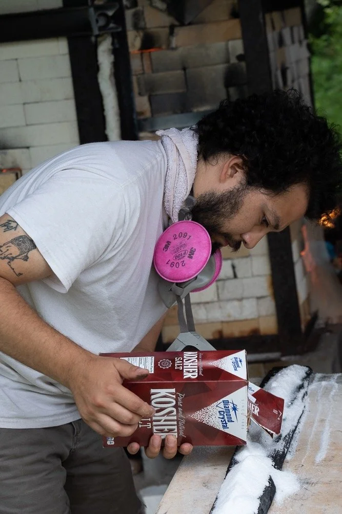 Andrew Soto, studio manager and instructor at Reclaim Clay Collective.