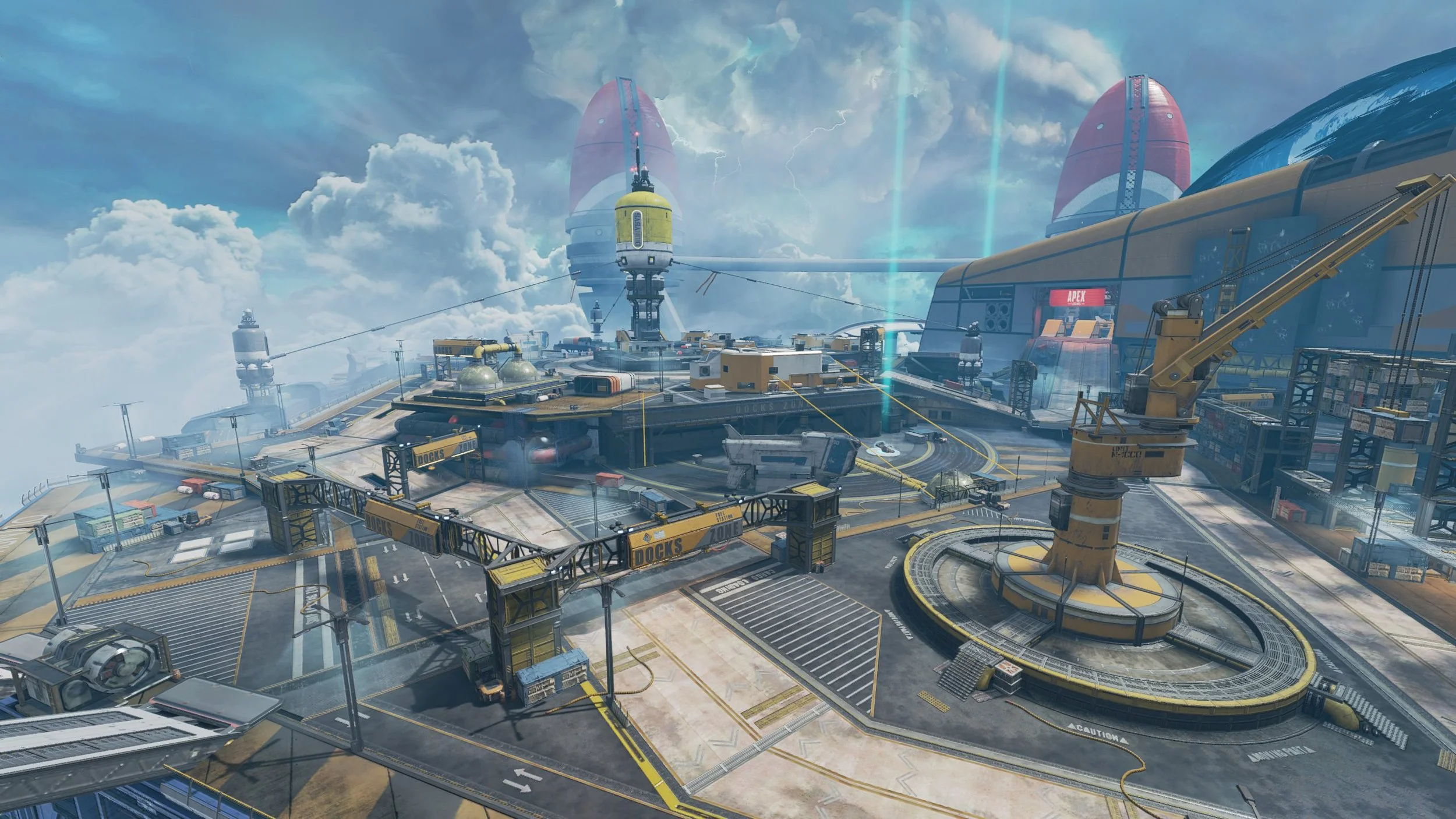 Olympus - Overview of Docks - The industrial side of the map