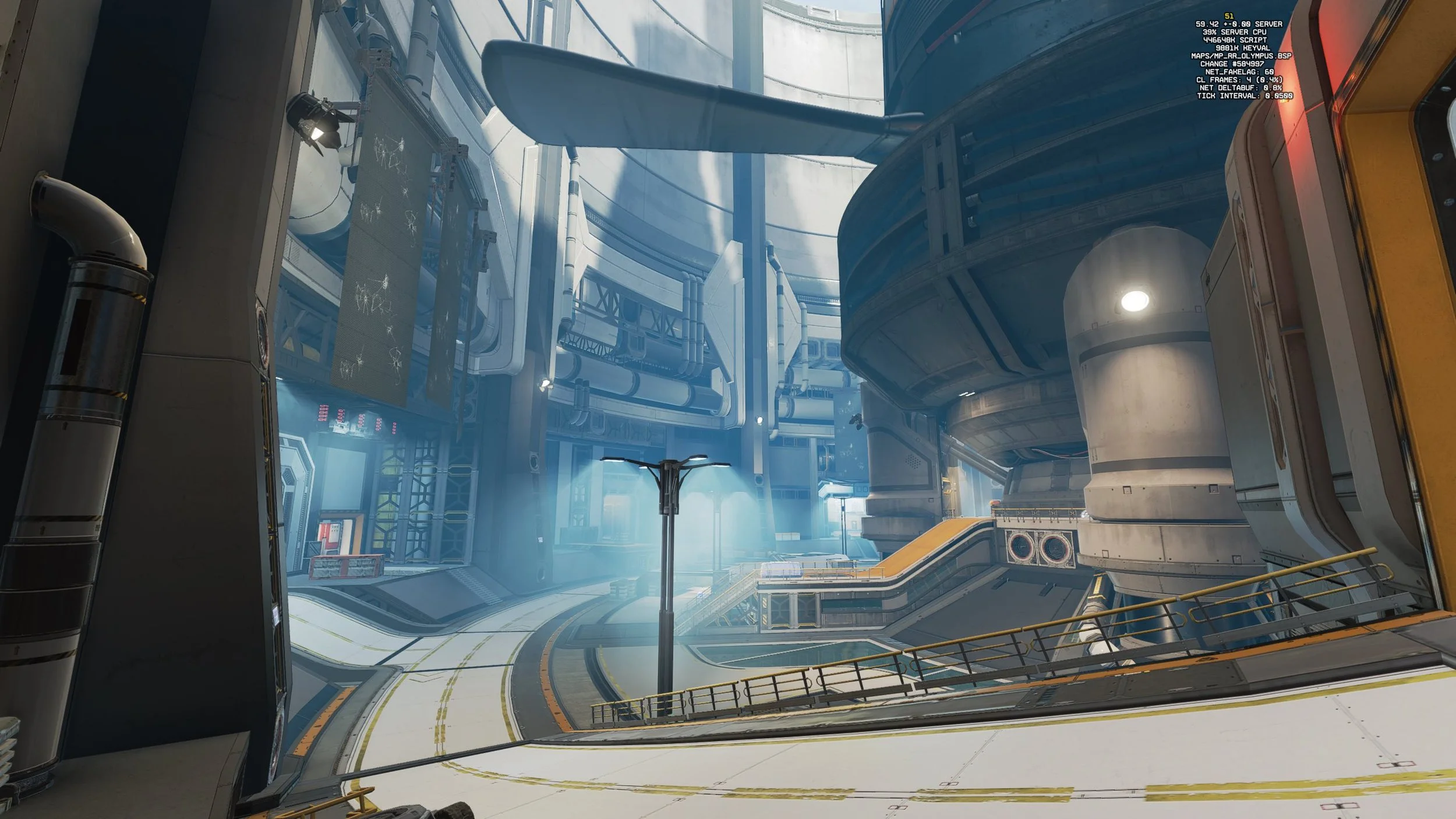 Olympus - Interior of the center of the map, Turbine