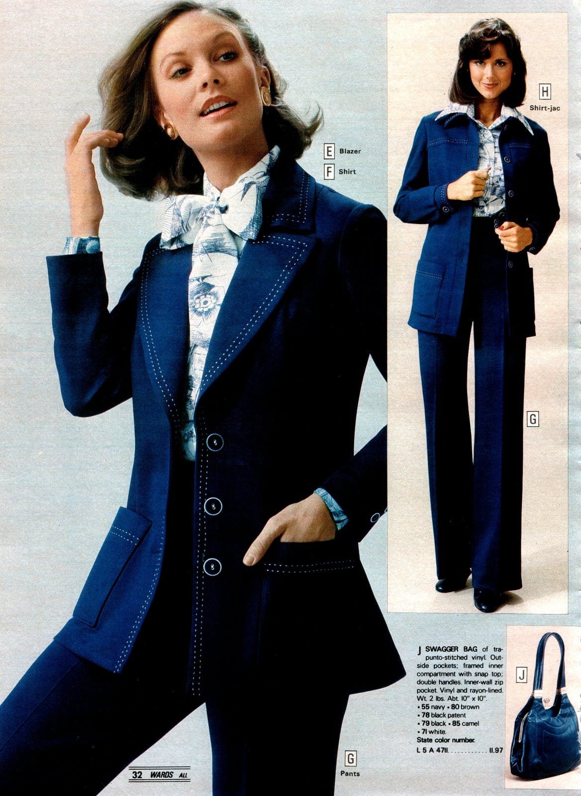 1970s Advertisement for Women's Suiting