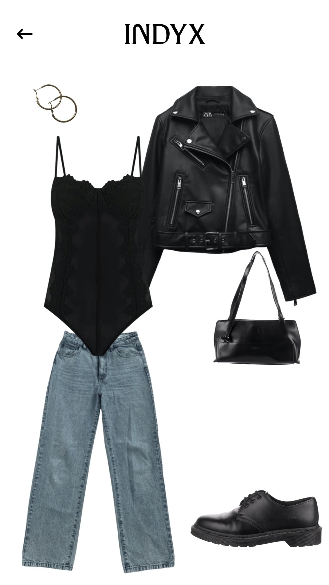 Edgy Black Lingerie-Inspired Spring Outfit Idea
