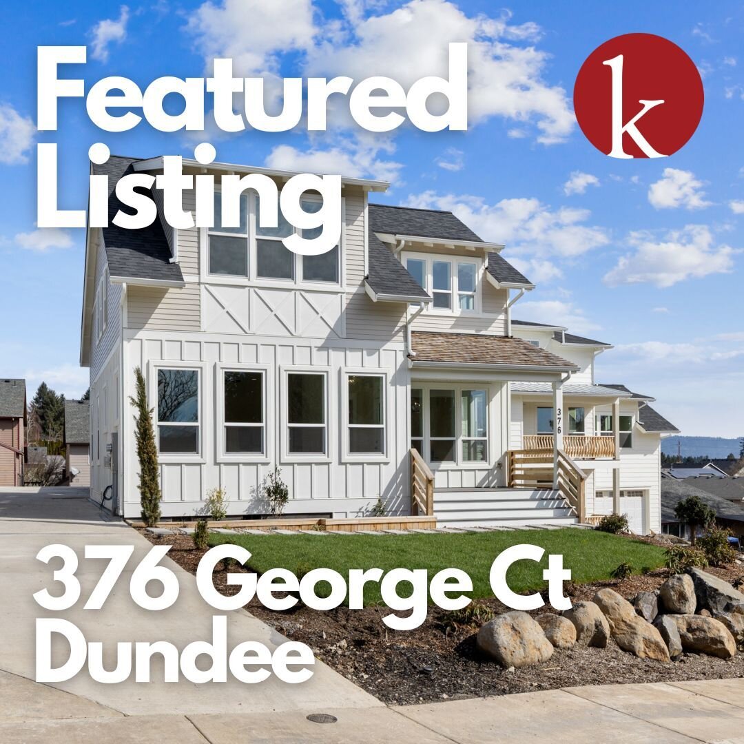 Featured Listing - 376 George Ct Dundee
ㅤ
3br 3.1ba 2197sf $659,000
ㅤ
Welcome to your dream home nestled in the heart of wine country! This stunning new construction boasts a bright and airy 2-story floorplan flooded with natural light, offering the 