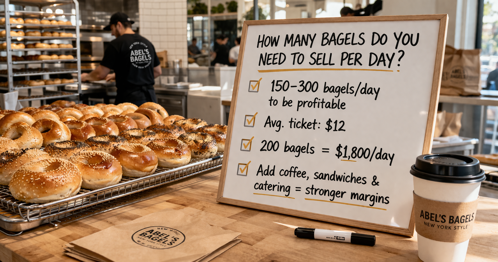 How Many Bagels Do You Need to Sell Per Day to Be Profitable?