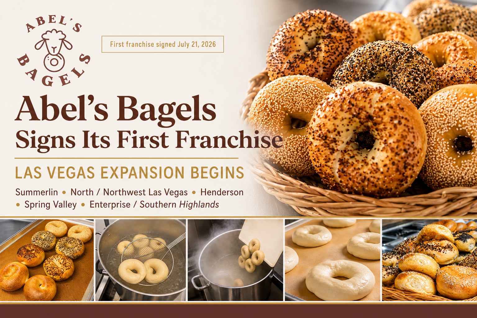 Abel’s Bagels Signs Its First Franchise as Las Vegas Expansion Begins