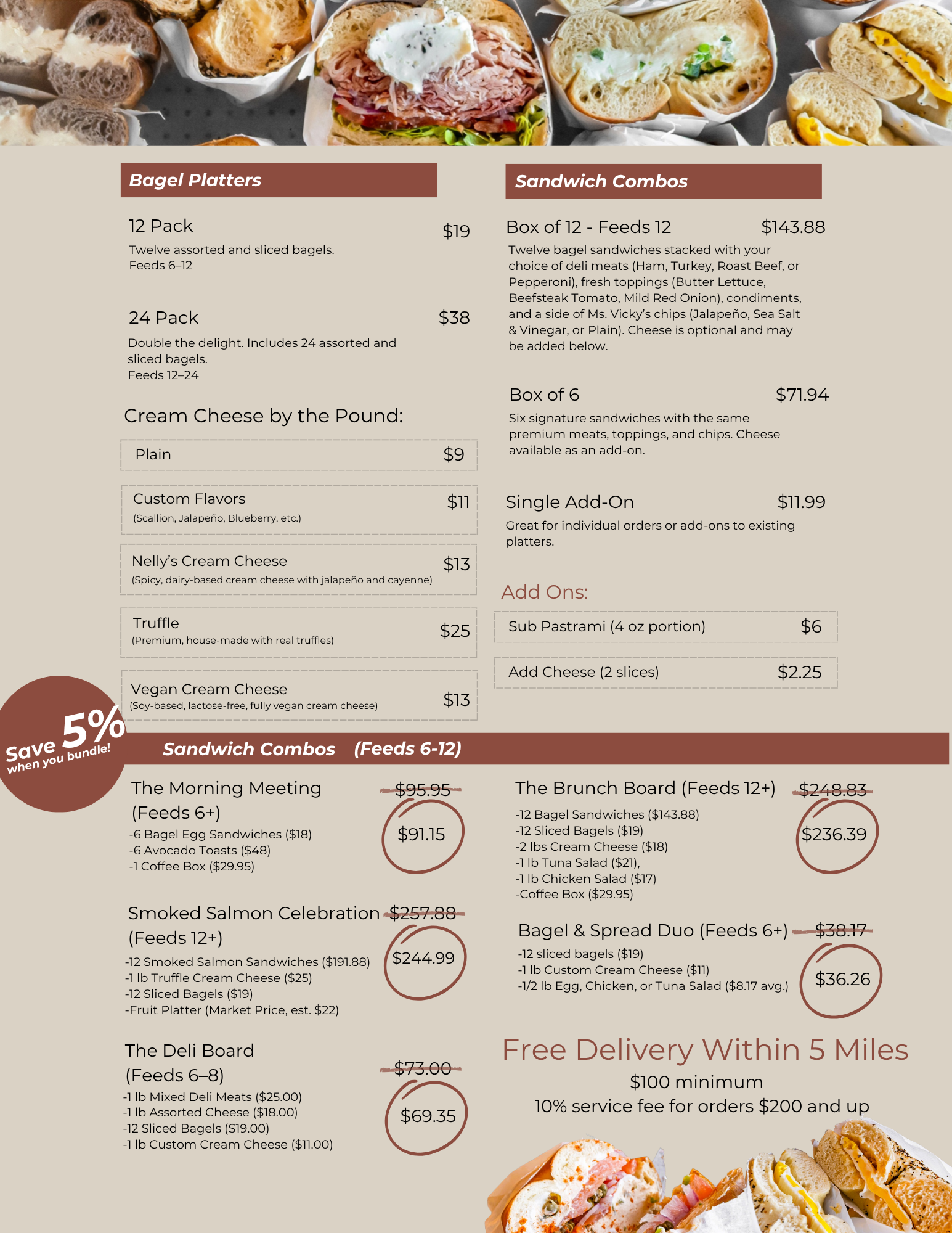 Abel's Bagels Catering Menu Page 2.png