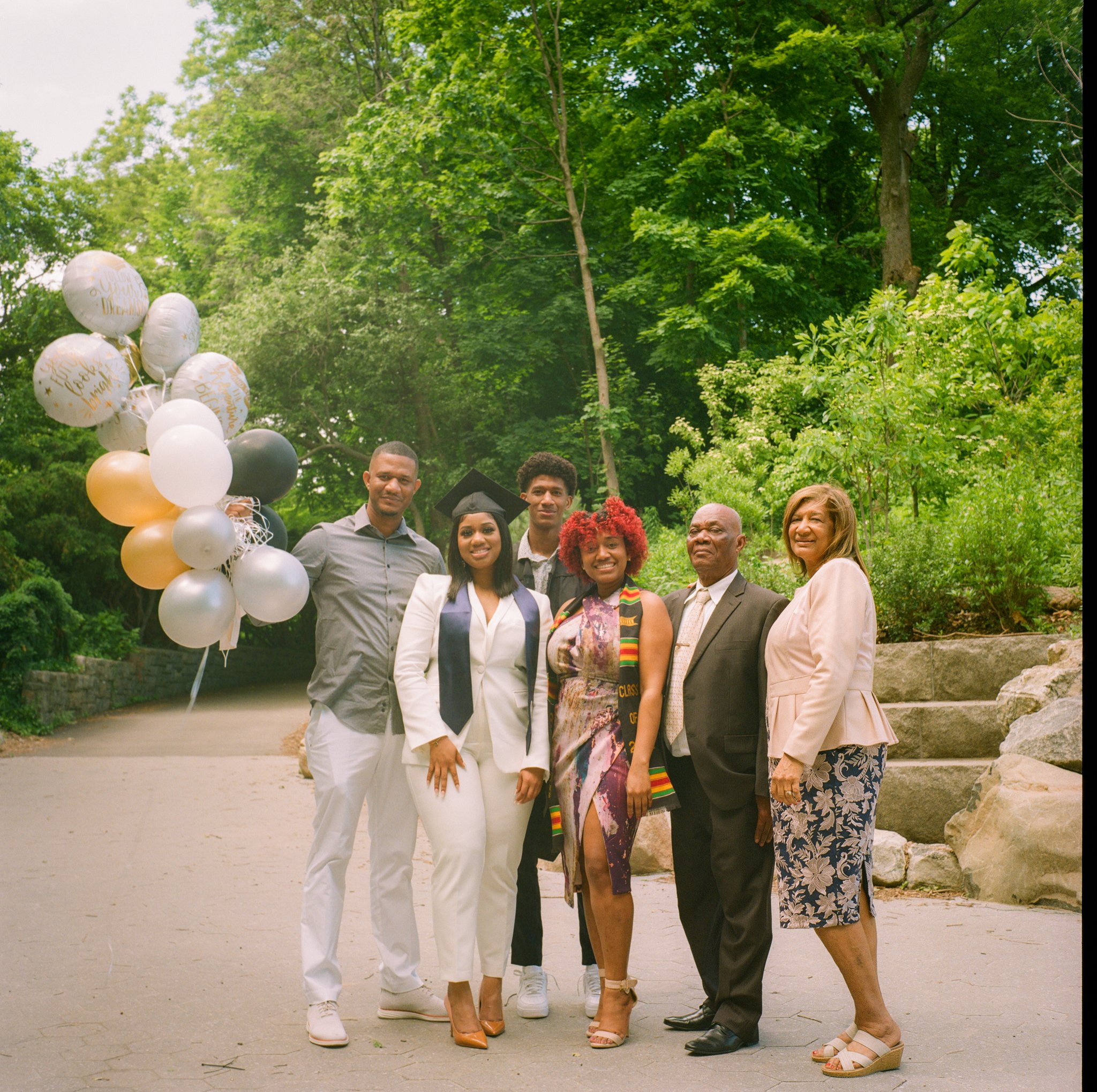 Stacy and family members