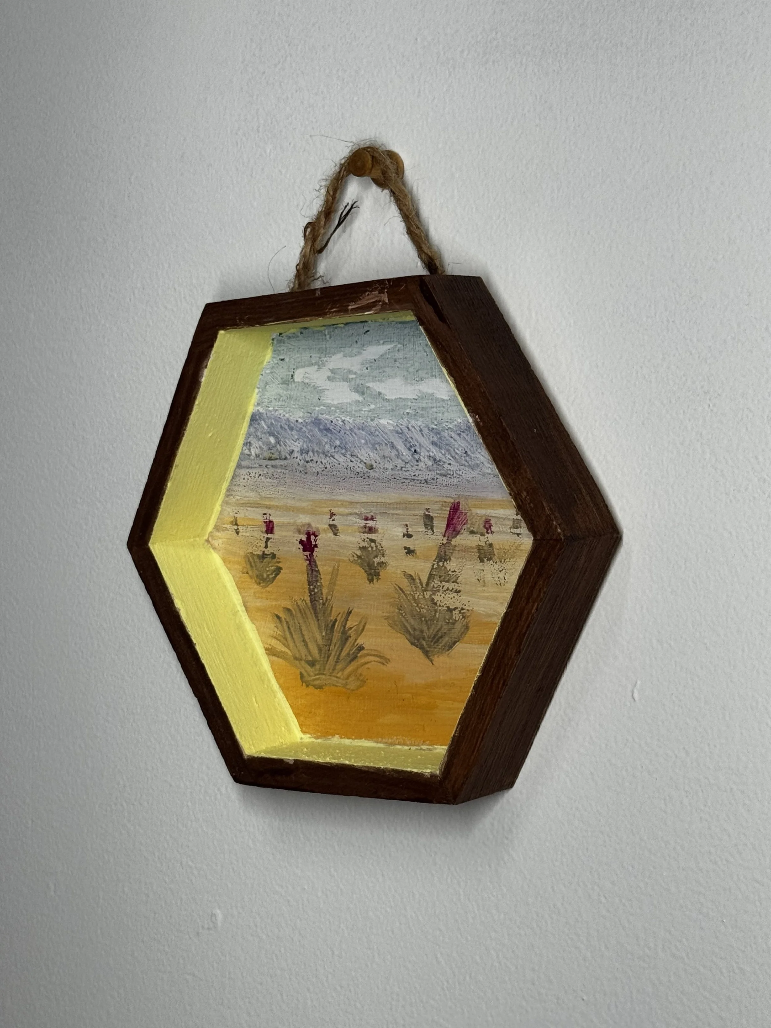 "Ghost Signal Bloom" - Original Oil Painting