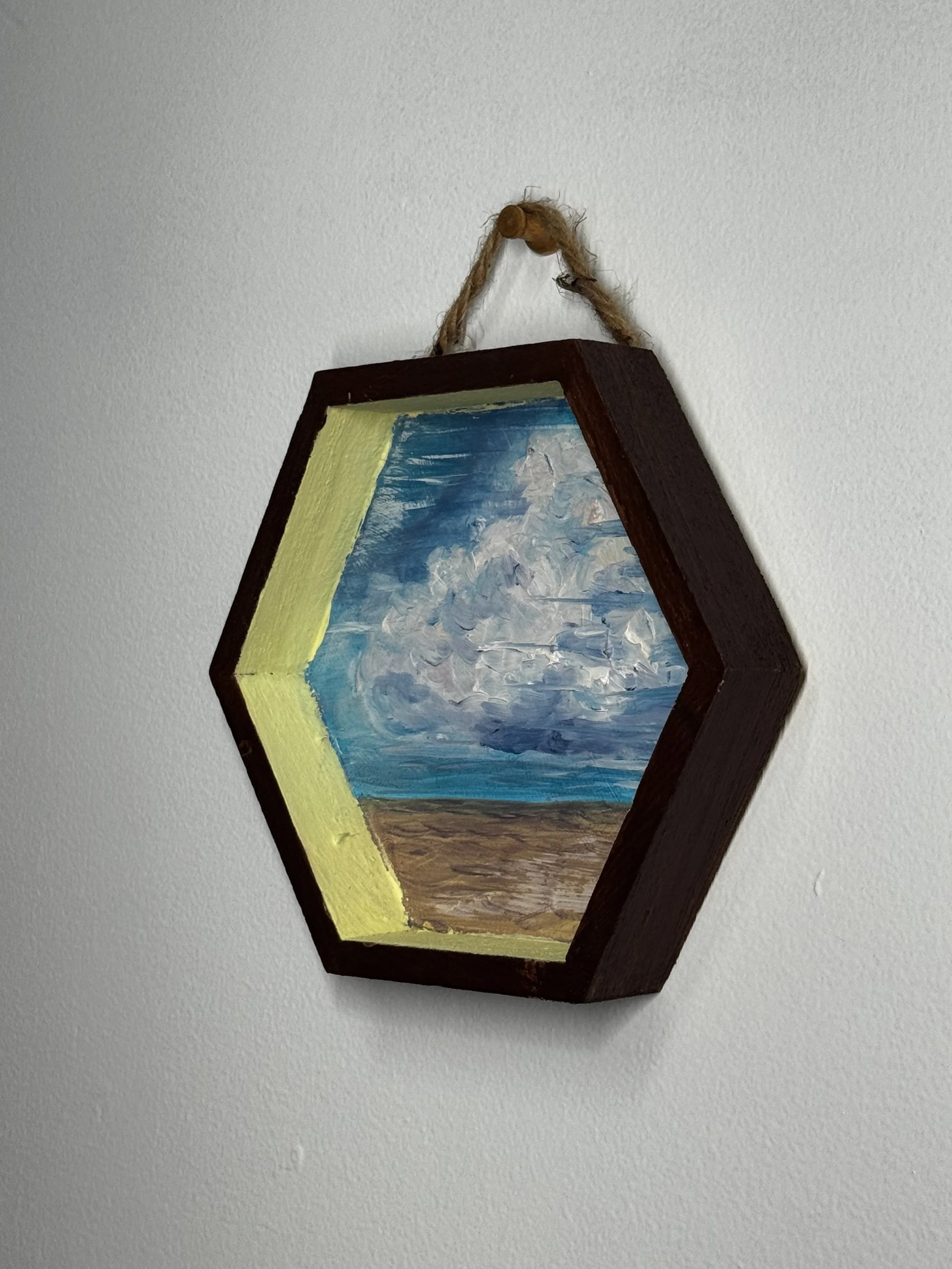 "Bandwidth Over Horizon" - Original Oil Painting