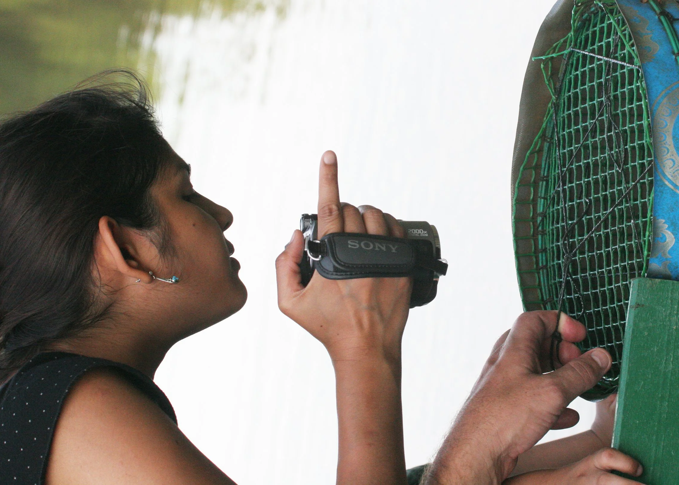 KINABATANGAN RIVER BORNEO - PRAWN TRAP.JPG