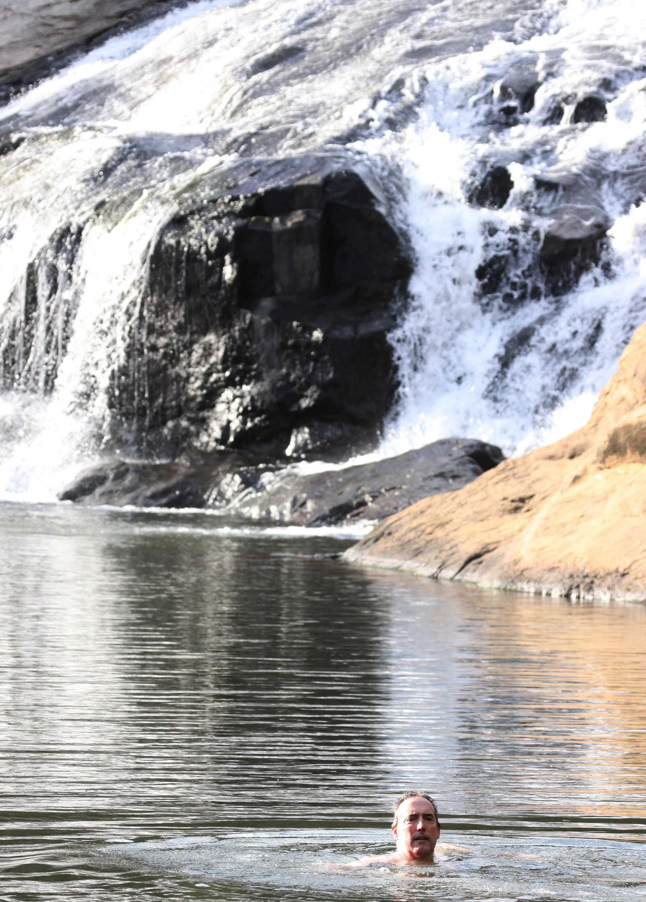 ANDOHAHELA NATIONAL PARK MADAGASCAR - SWMMING AT THE FALLS.JPG