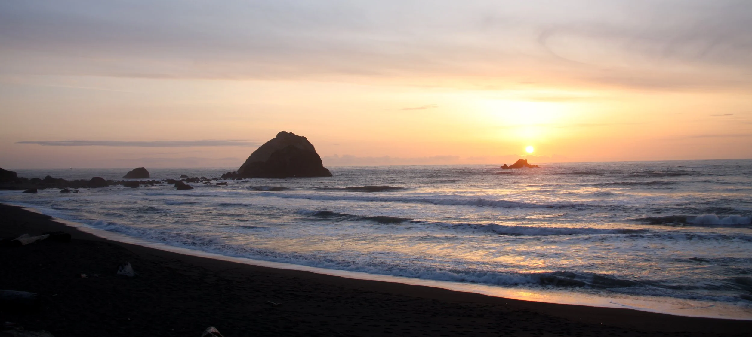 REDWOODS NATIONAL PARK SUNSET - SPRING TRIP TO CAL 2010 (6).JPG