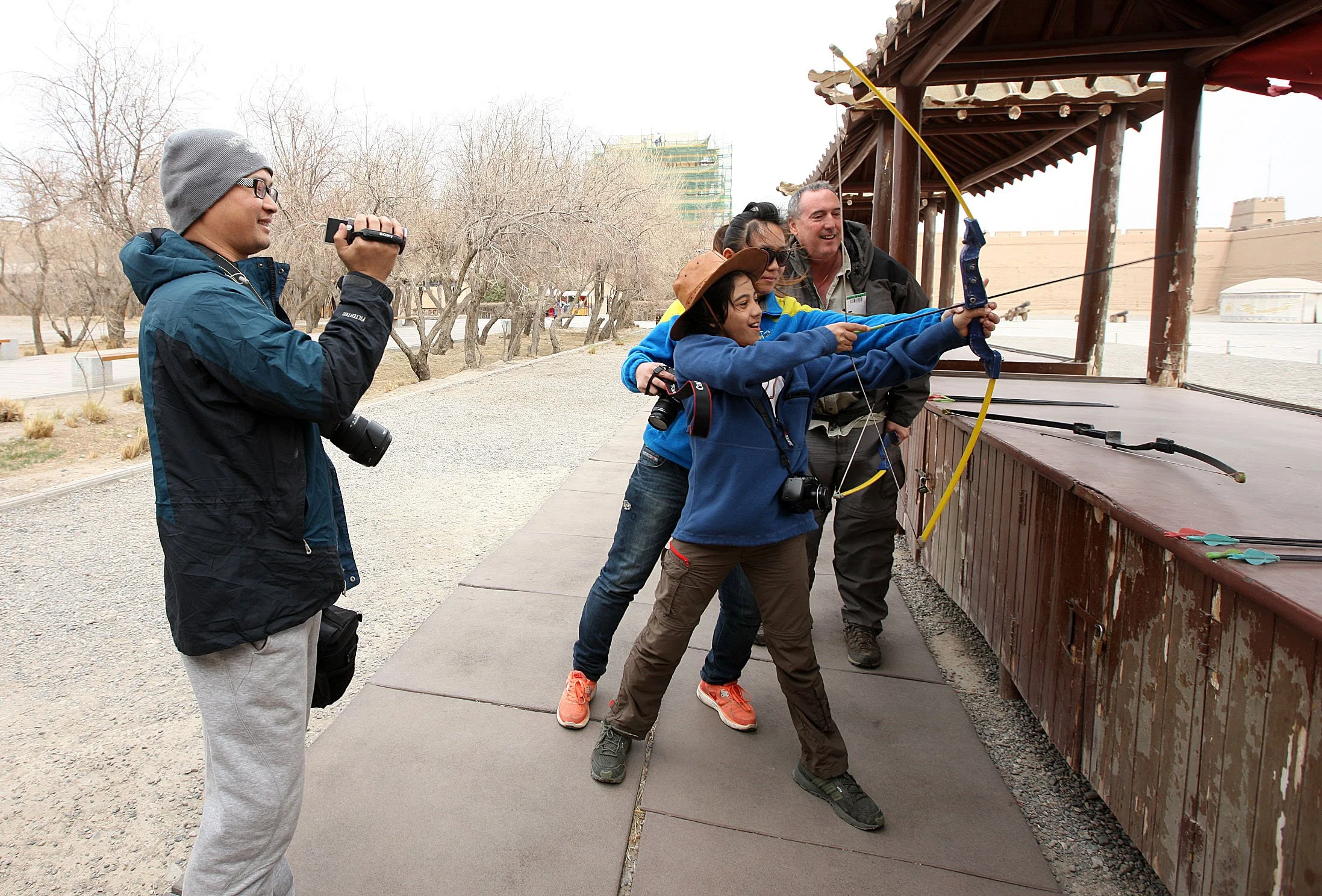 JIAYUGUAN  PASS - FORTRESS AND GREAT WALL - GANSU CHINA (11).JPG