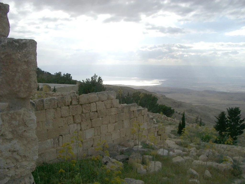 View of the Dead Sea from Mt Nebo